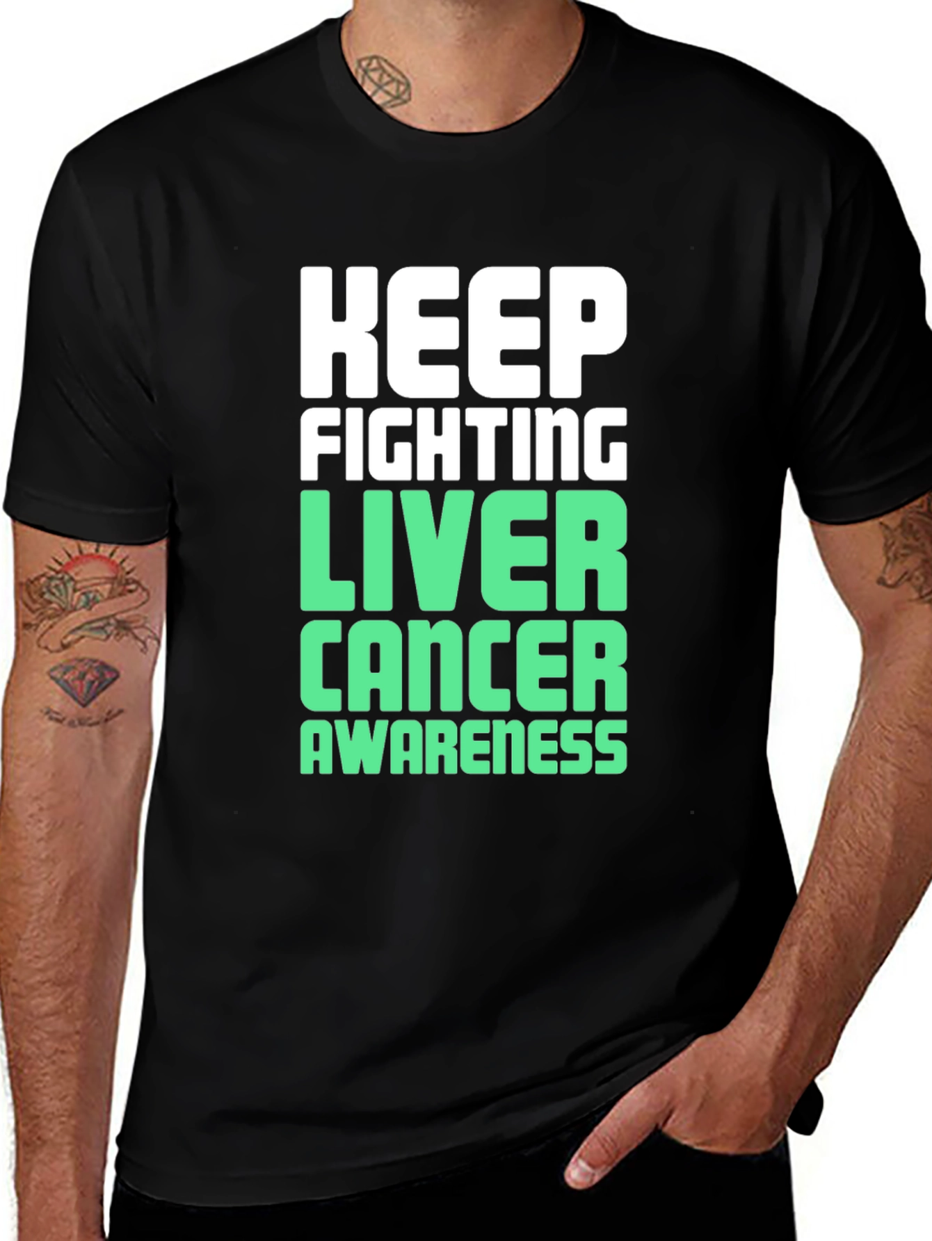 Keep Fighting Liver Cancer Awareness T-Shirt