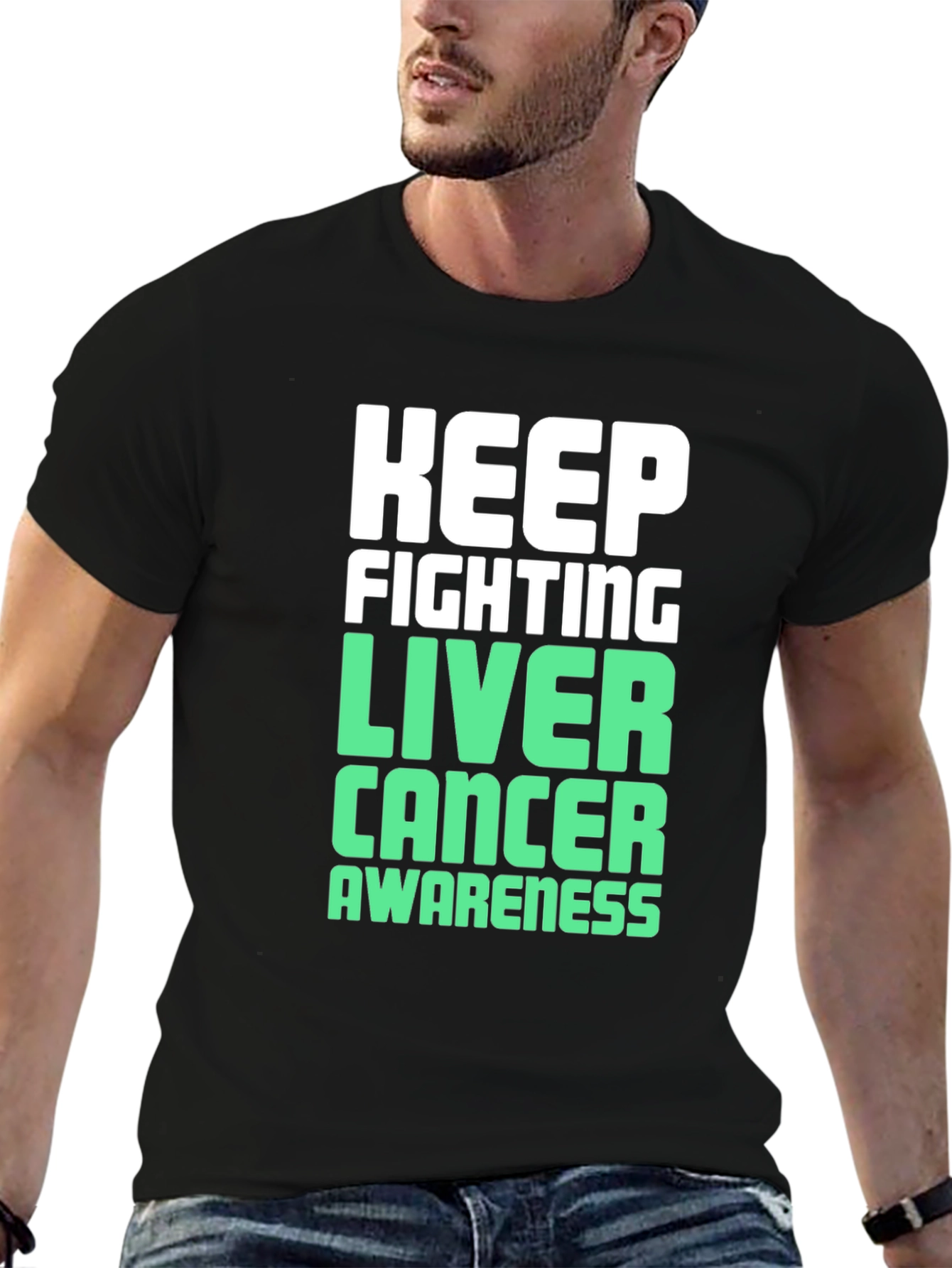 Keep Fighting Liver Cancer Awareness T-Shirt