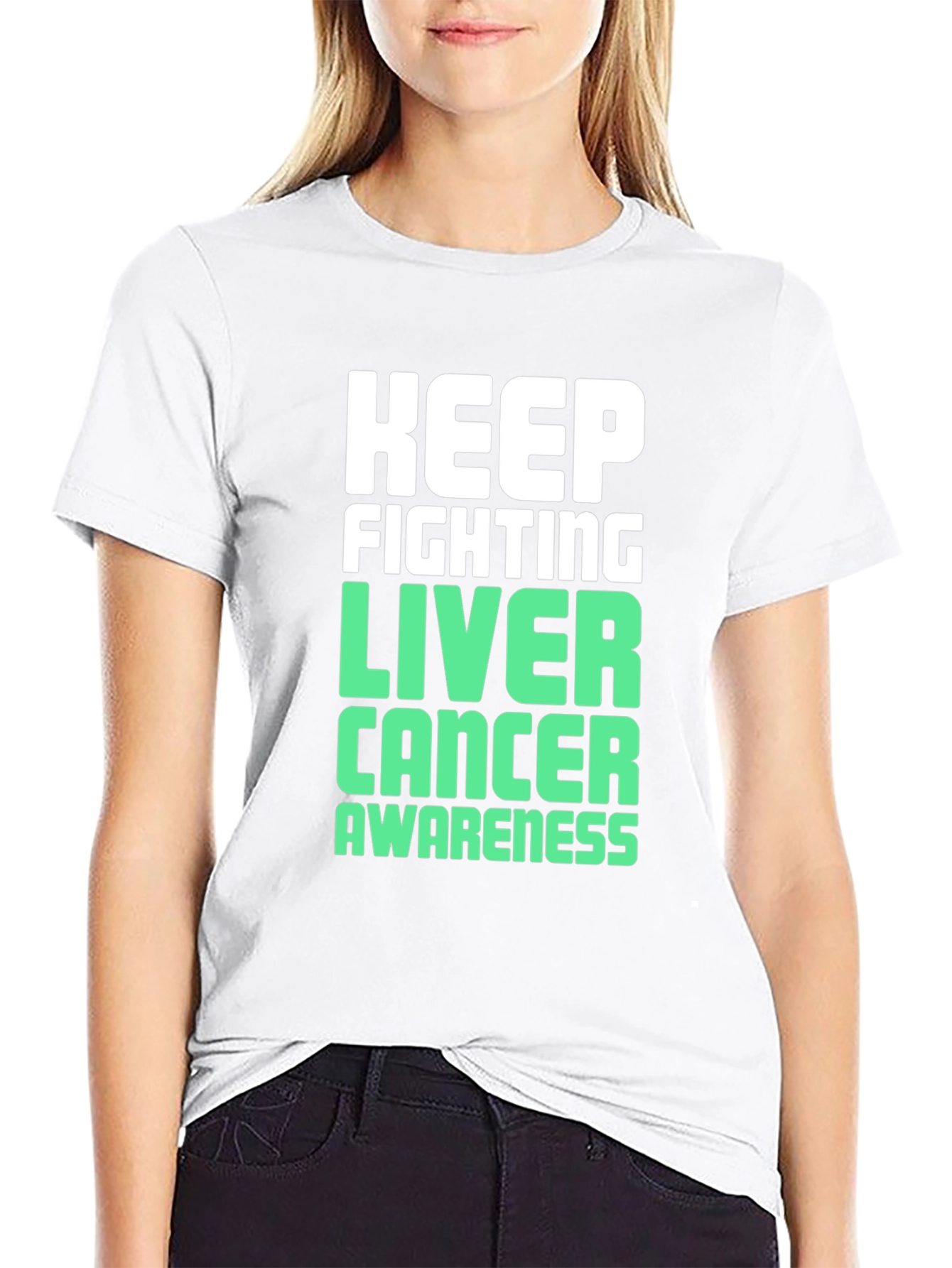Keep Fighting Liver Cancer Awareness T-Shirt