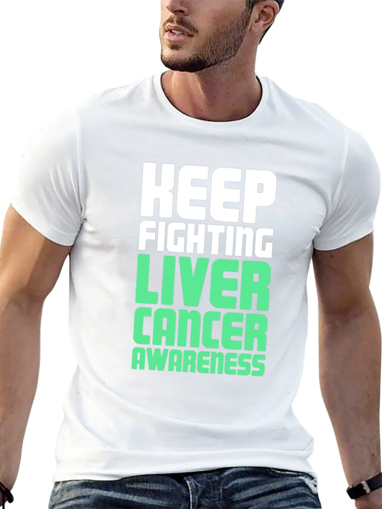 Keep Fighting Liver Cancer Awareness T-Shirt