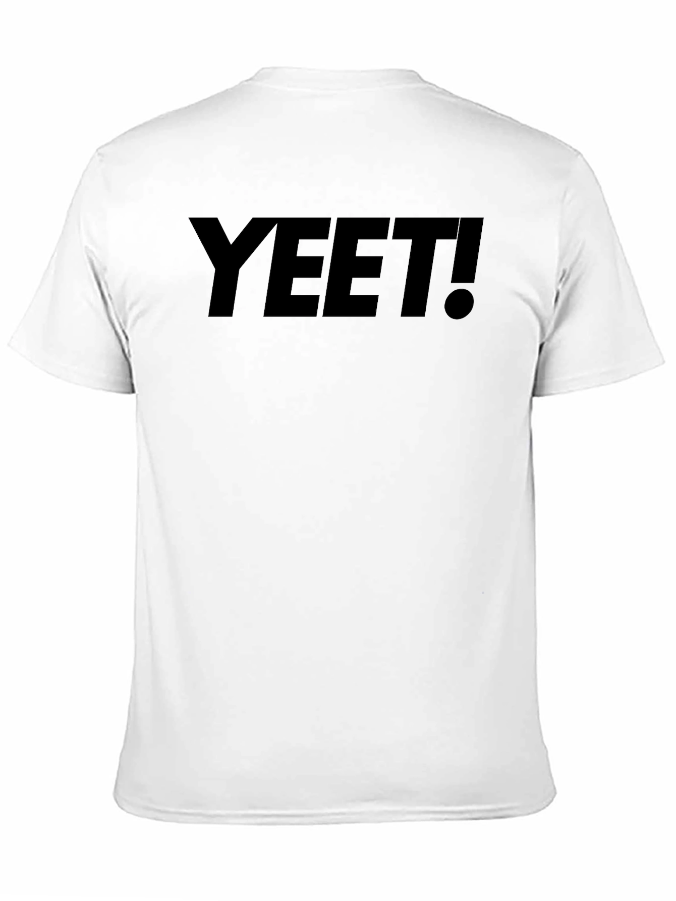 YEET! Graphic Tee - Black Cotton Casual T-Shirt
