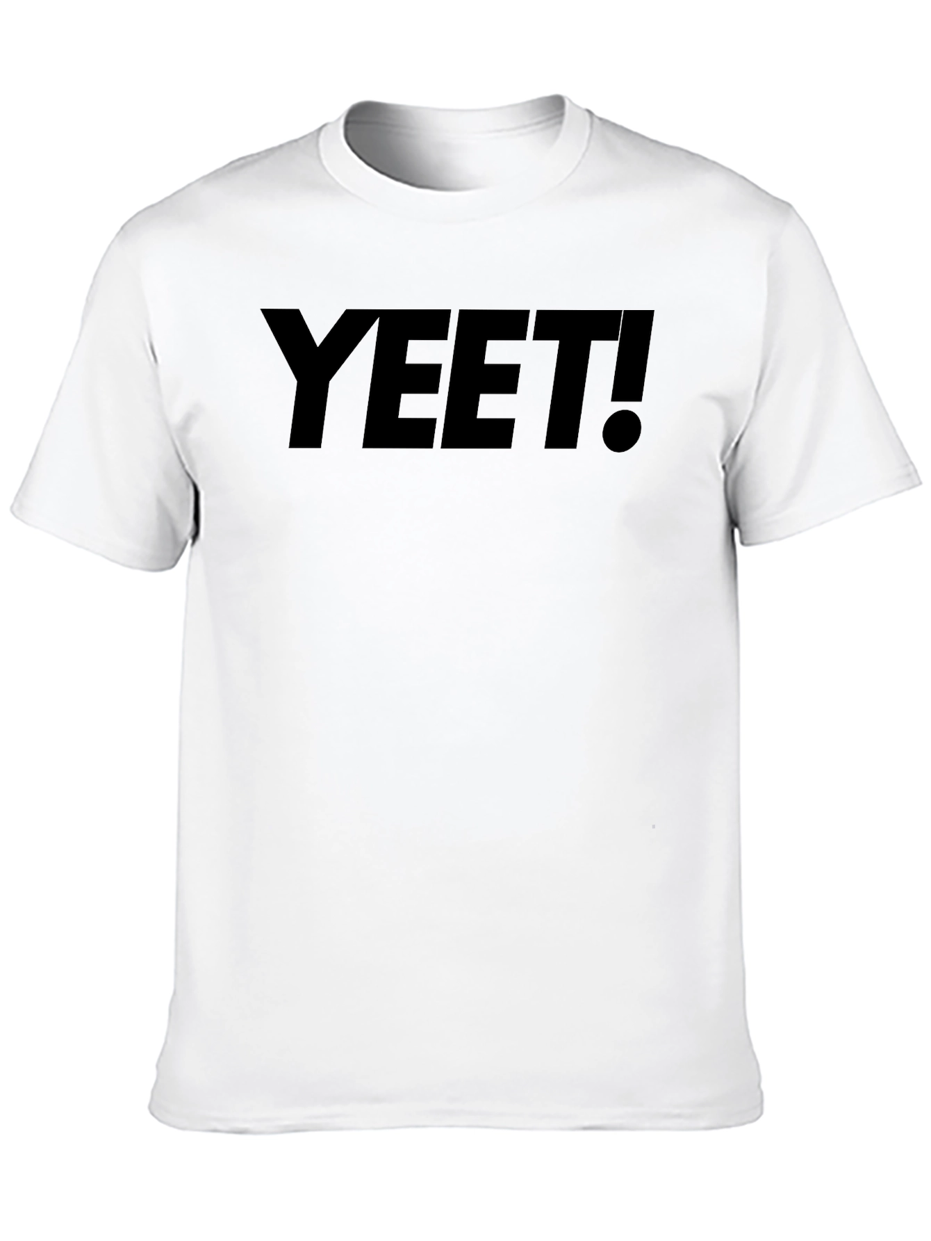 YEET! Graphic Tee - Black Cotton Casual T-Shirt