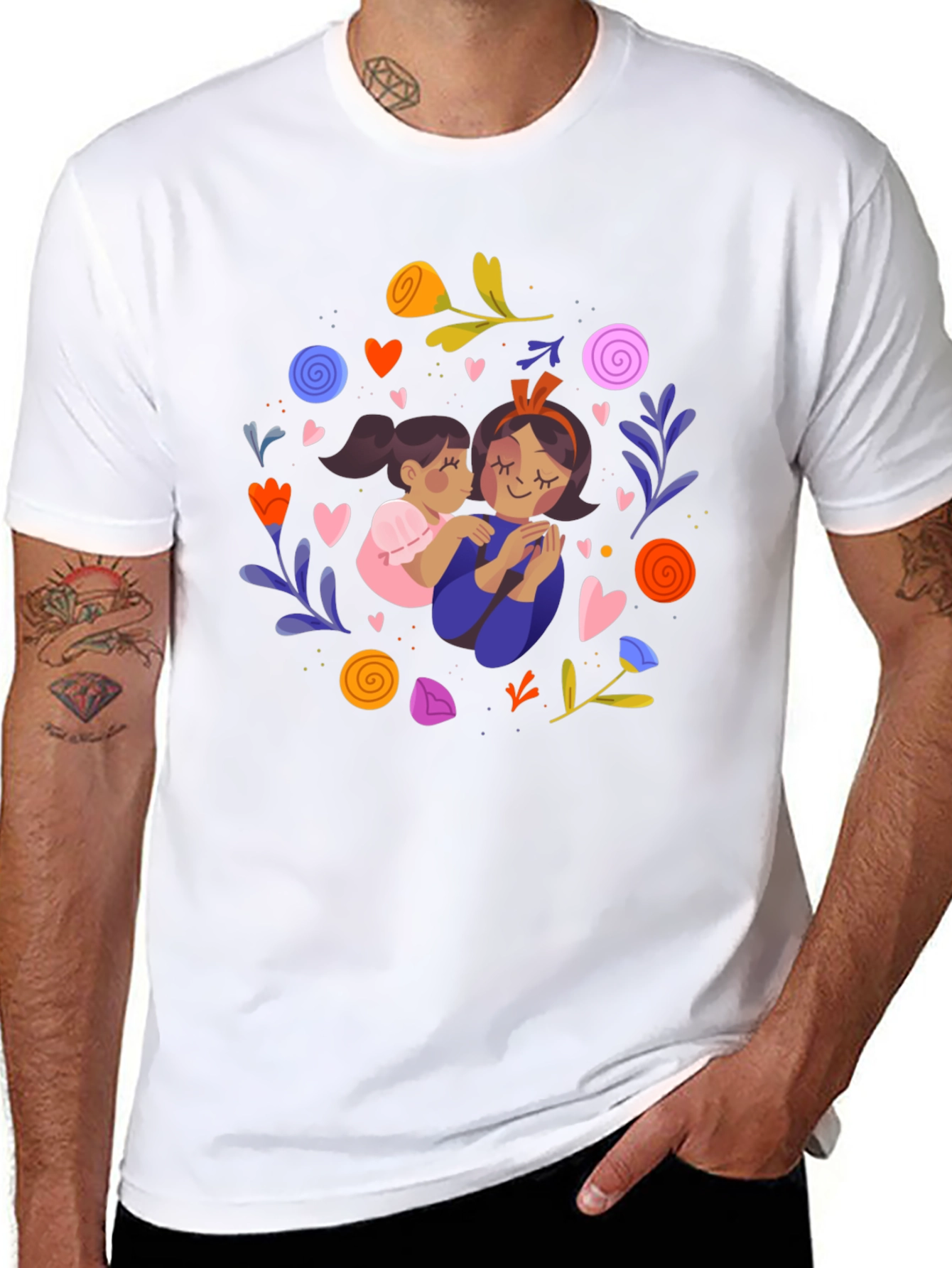 Mothers Love Graphic T-Shirt - Black