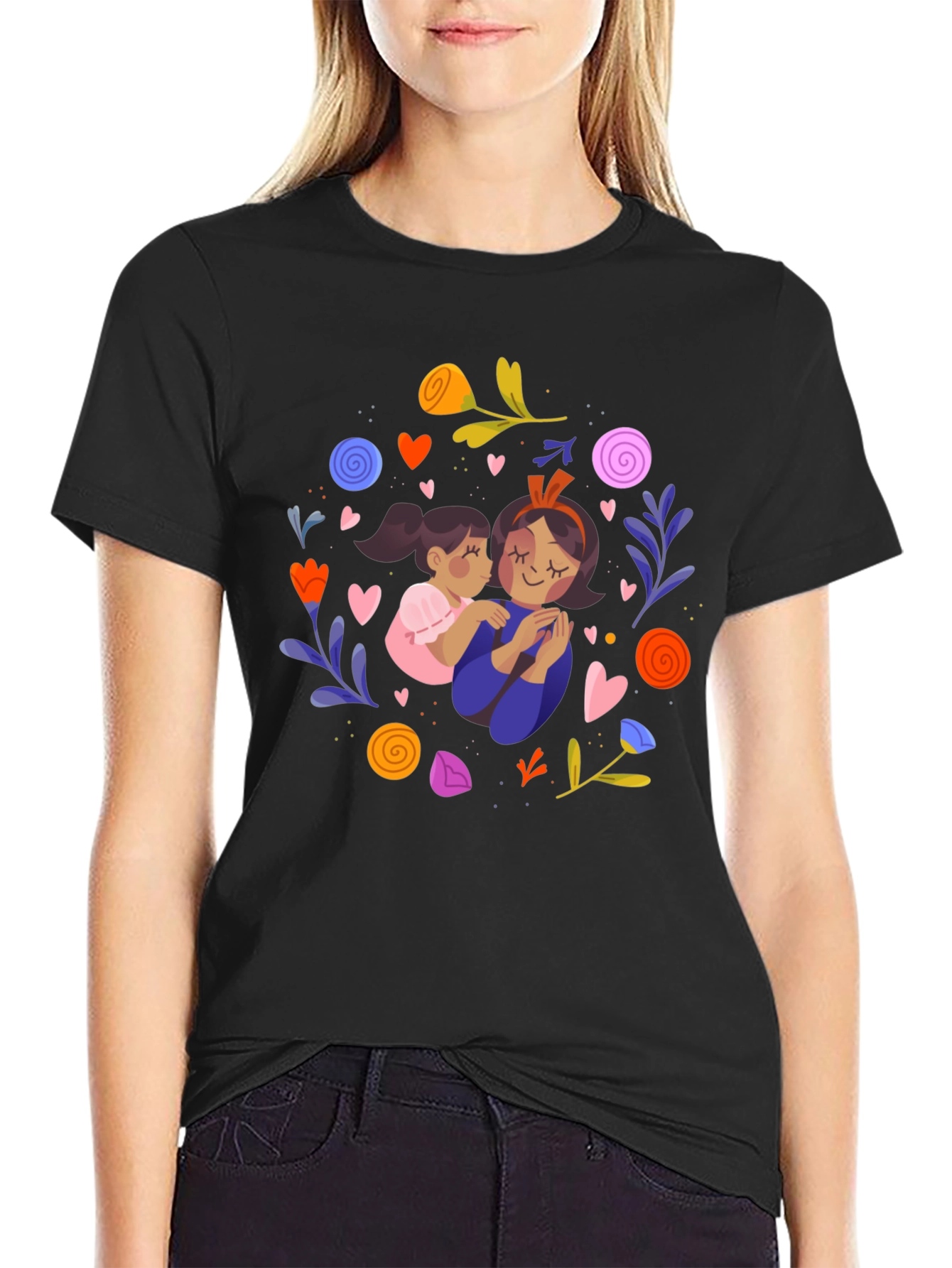 Mothers Love Graphic T-Shirt - Black
