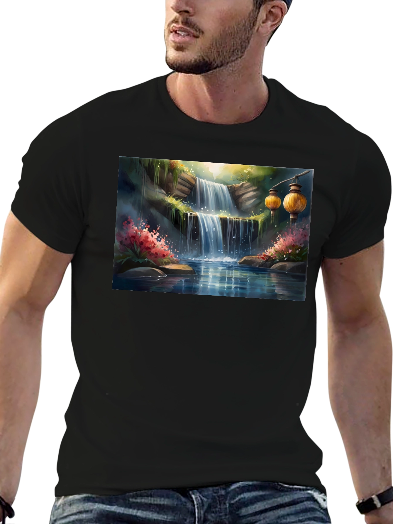 Waterfall Lantern T-Shirt