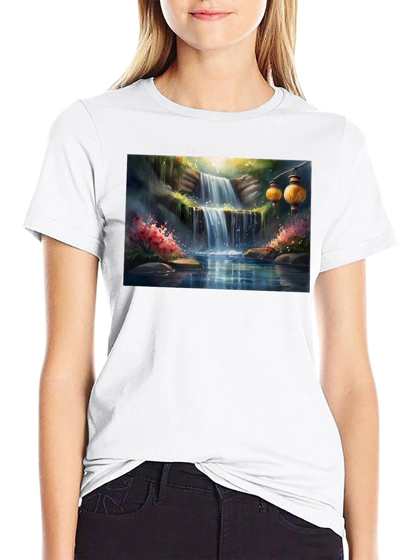 Waterfall Lantern T-Shirt