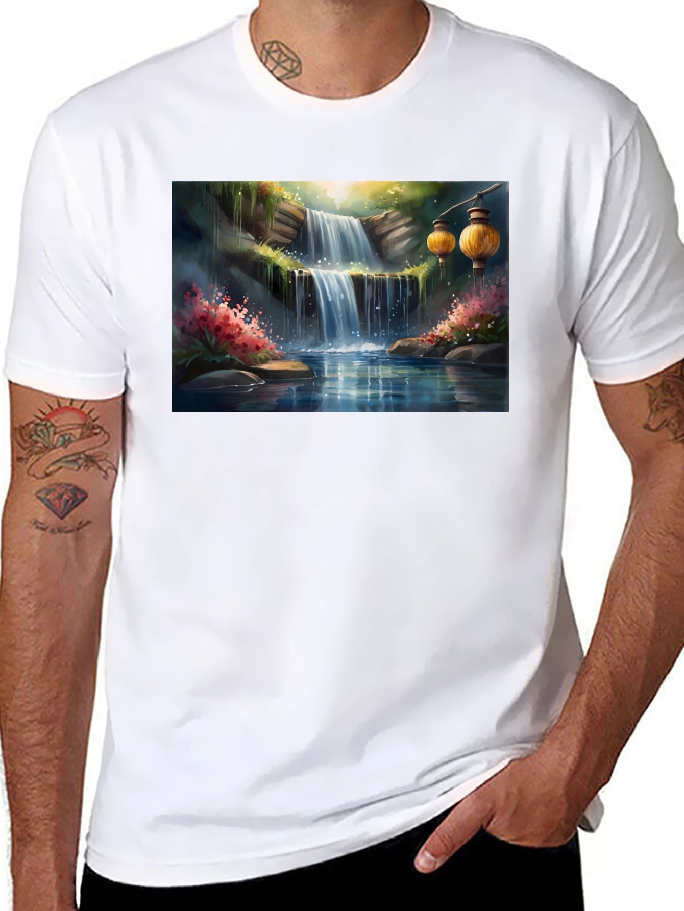 Waterfall Lantern T-Shirt