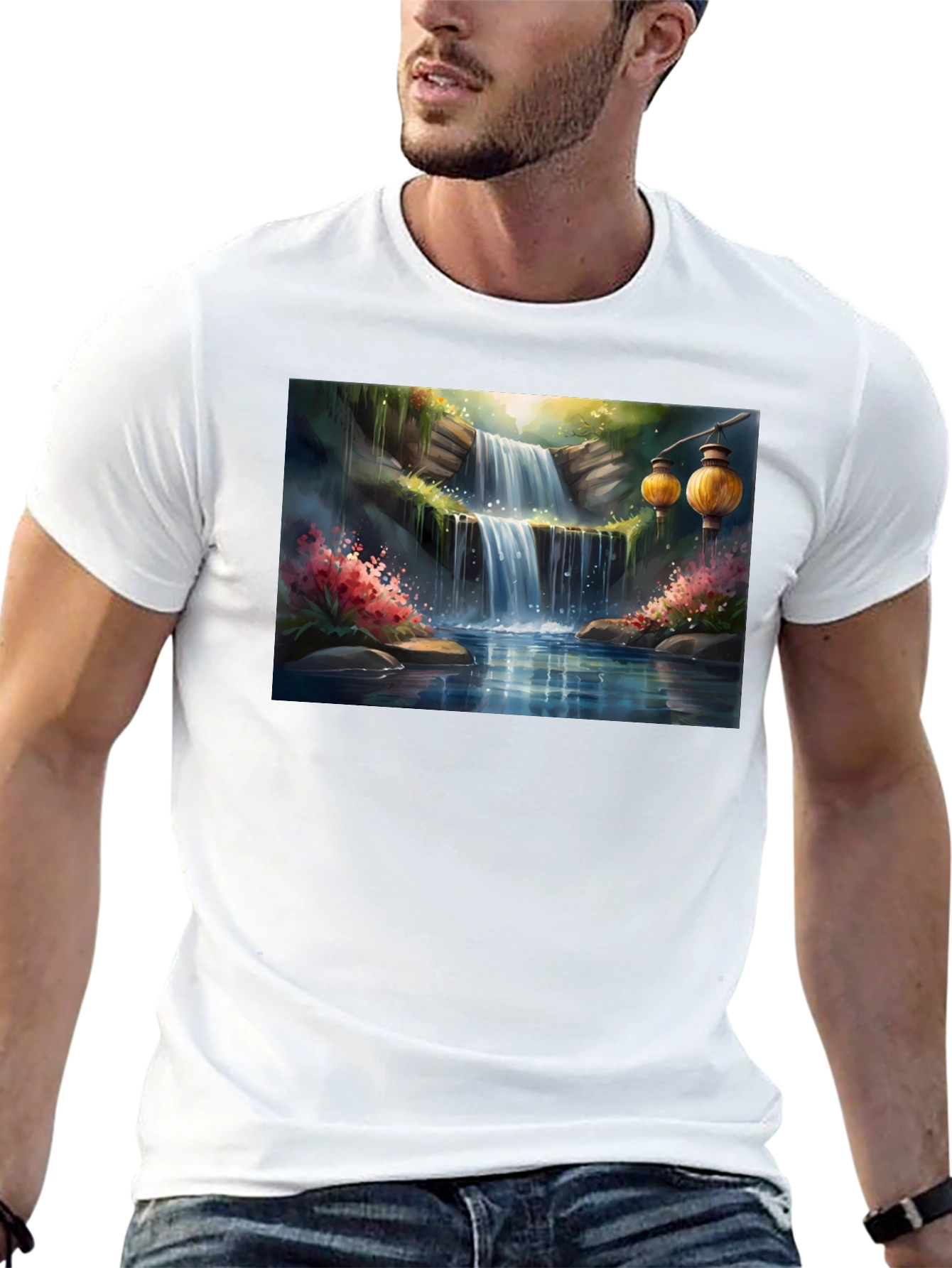 Waterfall Lantern T-Shirt