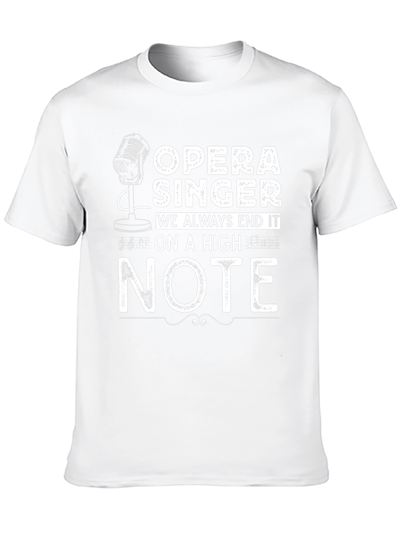 Opera Singer High Note Graphic Tee - Black