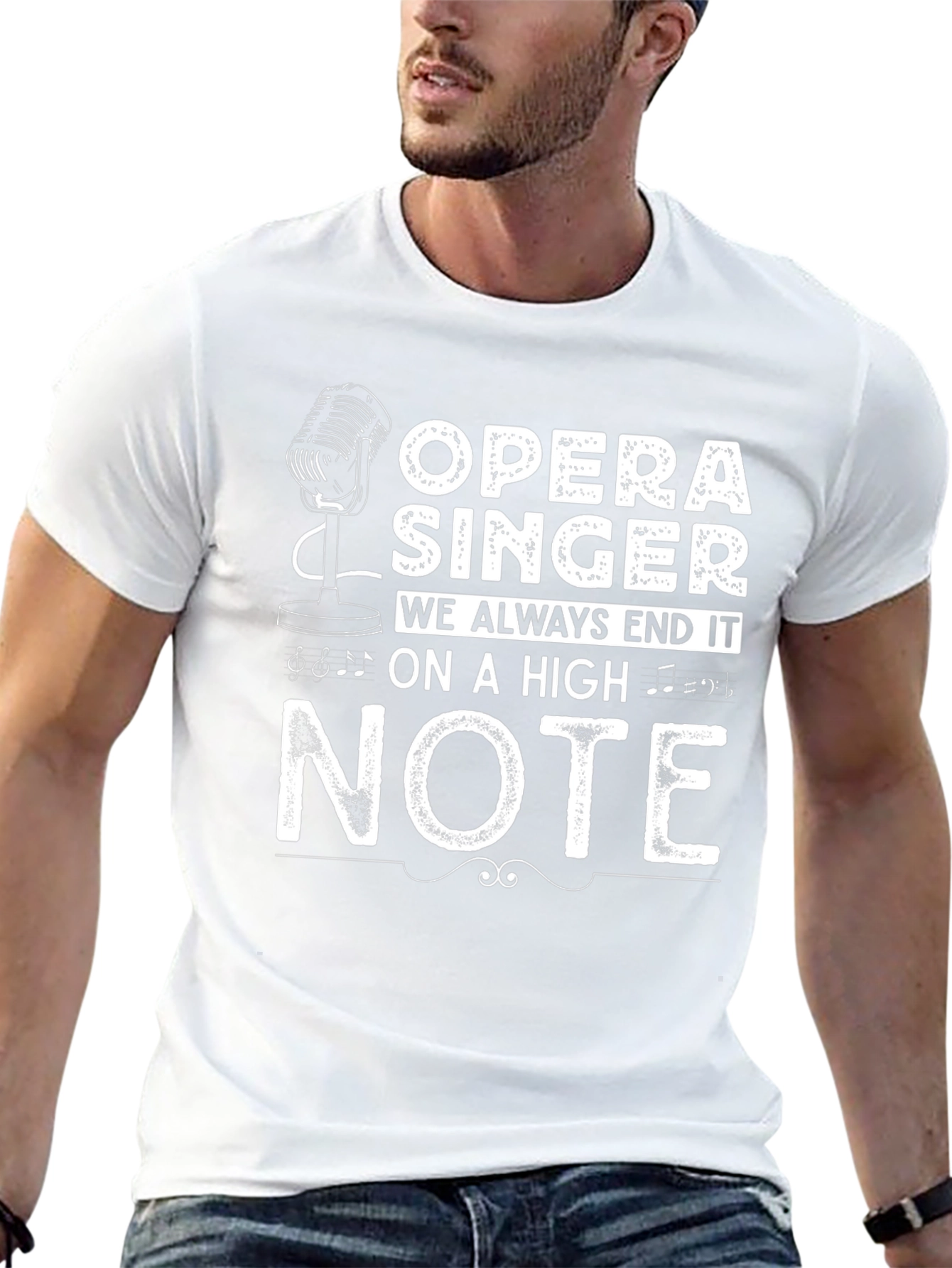 Opera Singer High Note Graphic Tee - Black