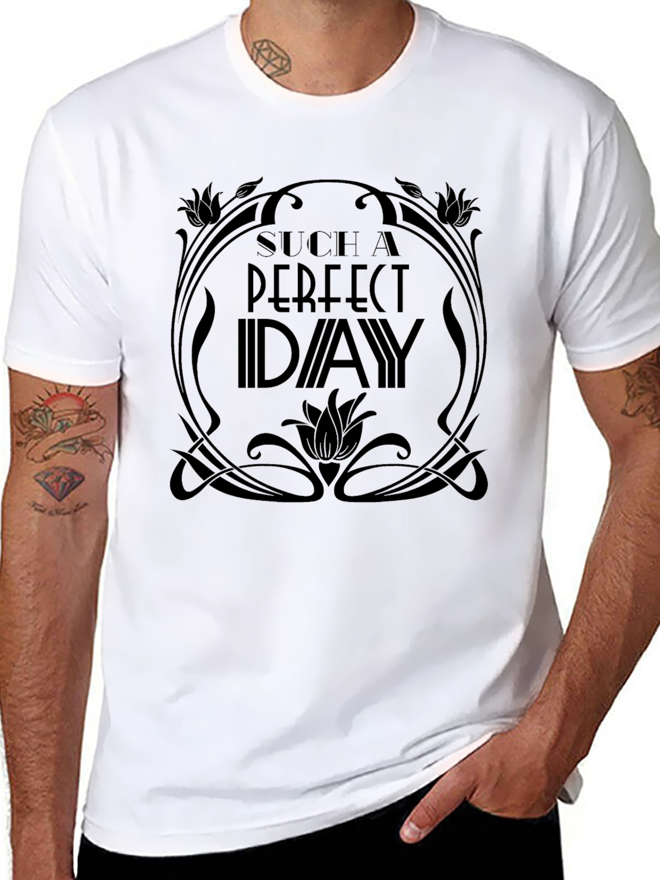 Perfect Day Graphic T-Shirt - Black