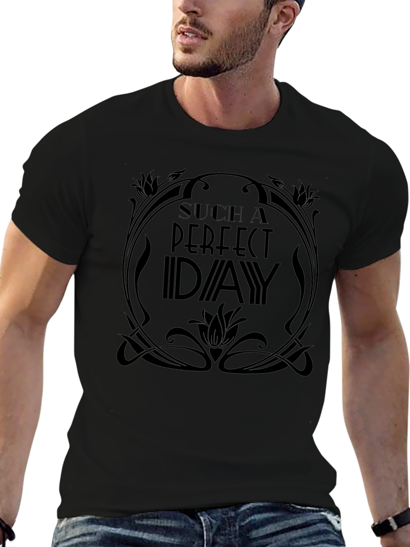 Perfect Day Graphic T-Shirt - Black
