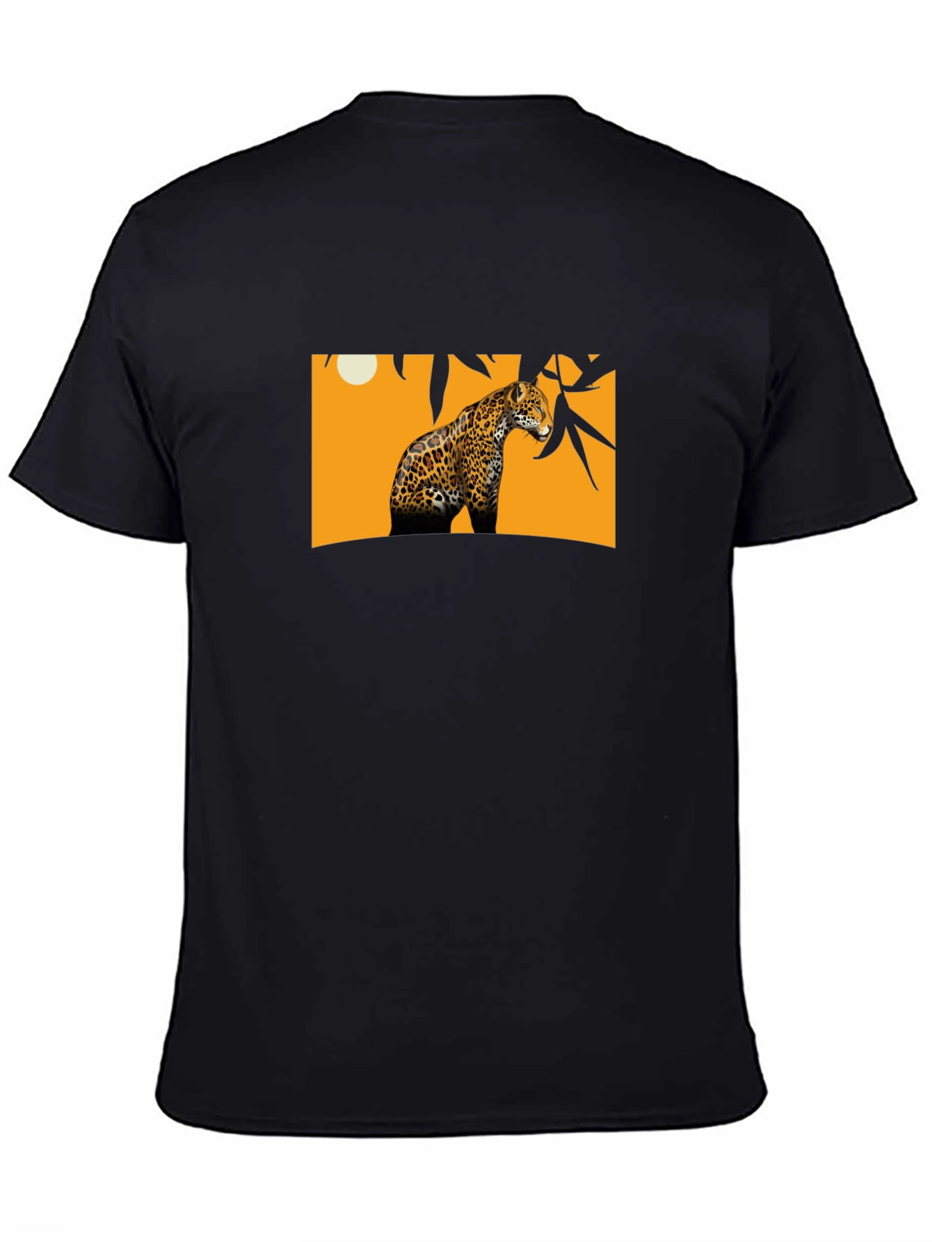 Jaguar Graphic Tee - Black Cotton T-Shirt