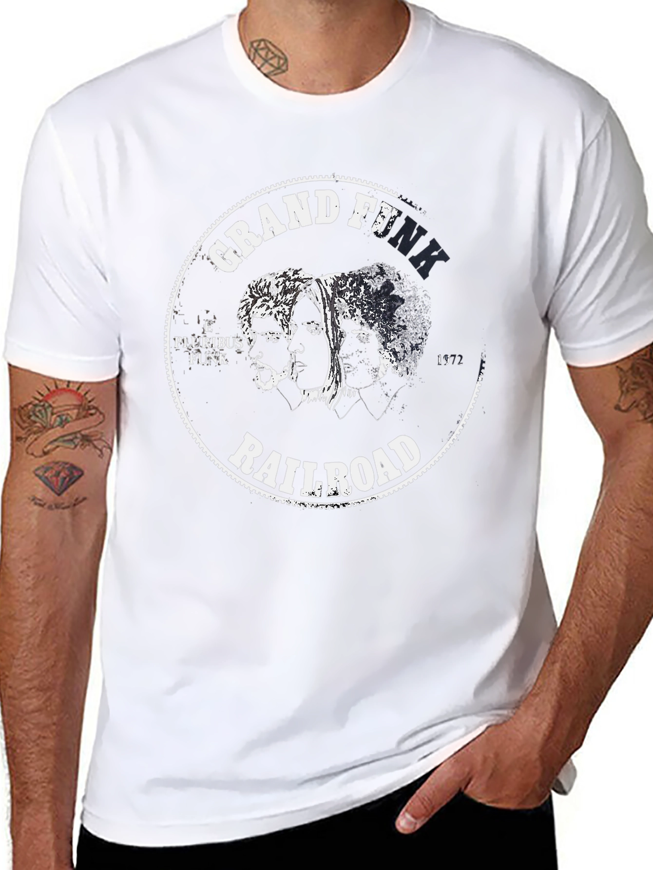 Grand Funk Railroad Band T-Shirt Black