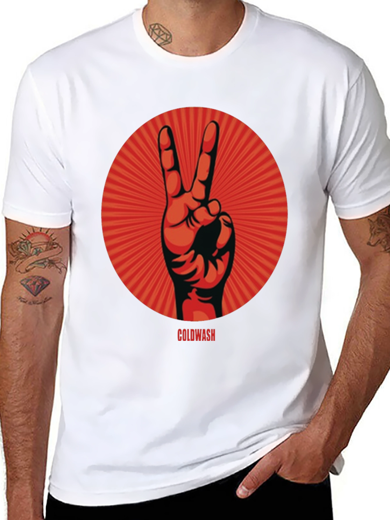Peace Sign Graphic Tee - Coldwash