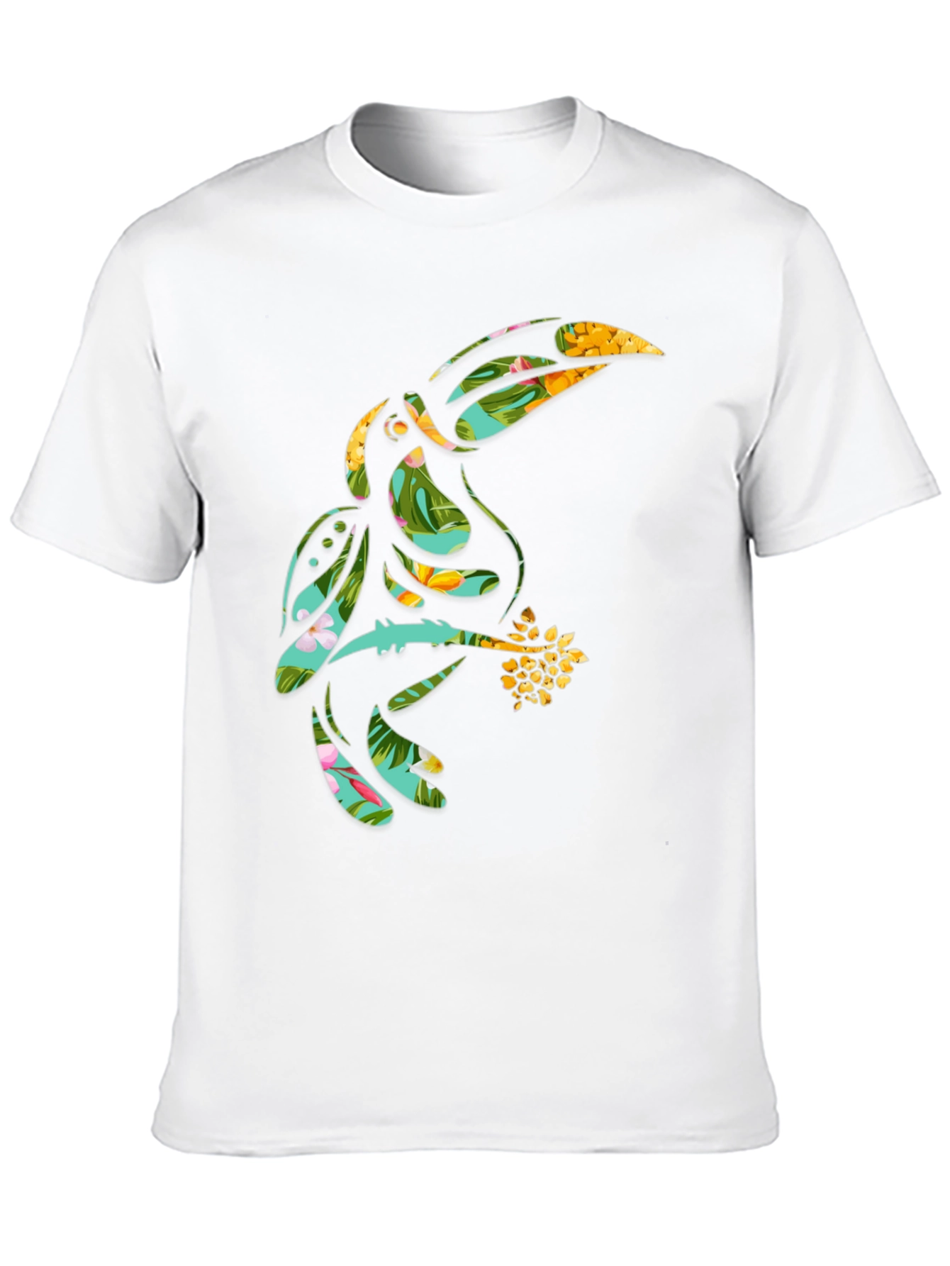 Tropical Toucan Graphic Tee - Black