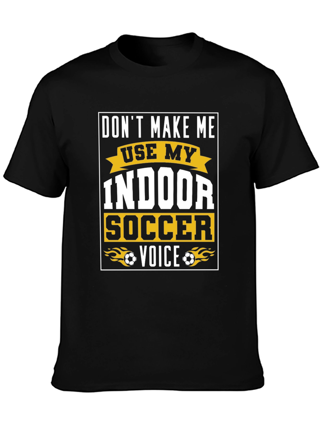 Indoor Soccer Voice Graphic T-Shirt