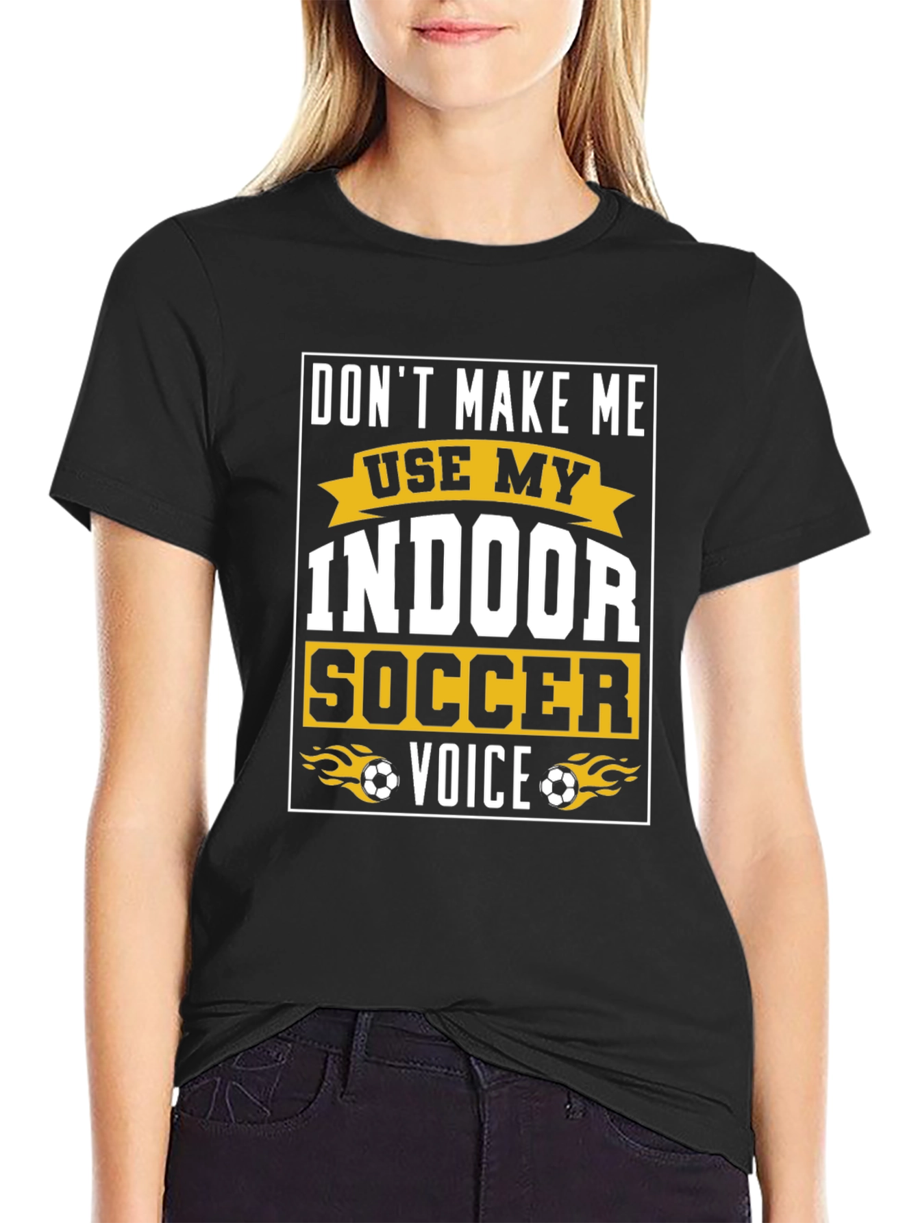 Indoor Soccer Voice Graphic T-Shirt