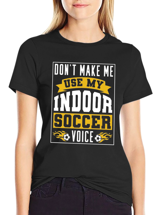 Indoor Soccer Voice Graphic T-Shirt
