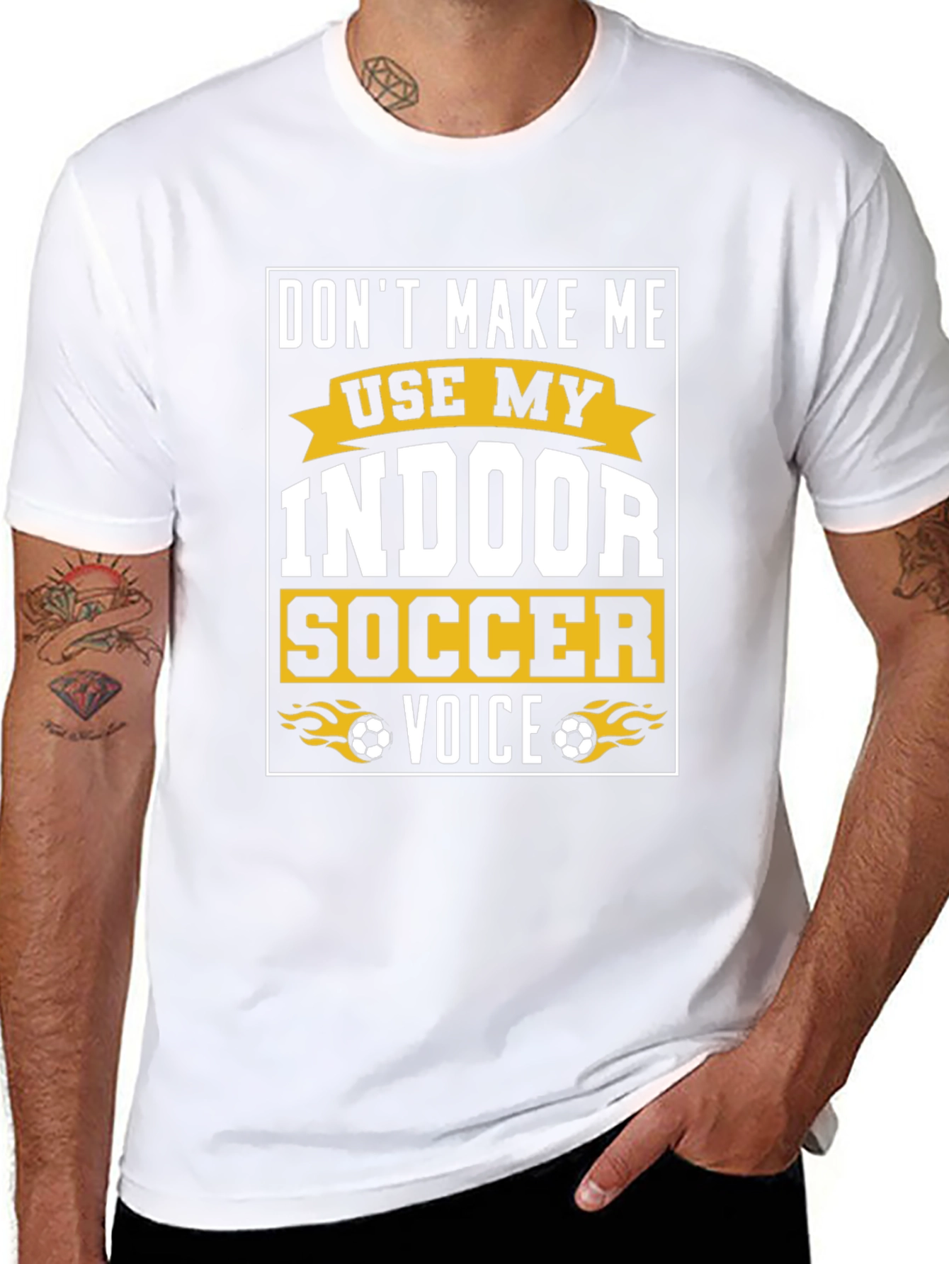 Indoor Soccer Voice Graphic T-Shirt
