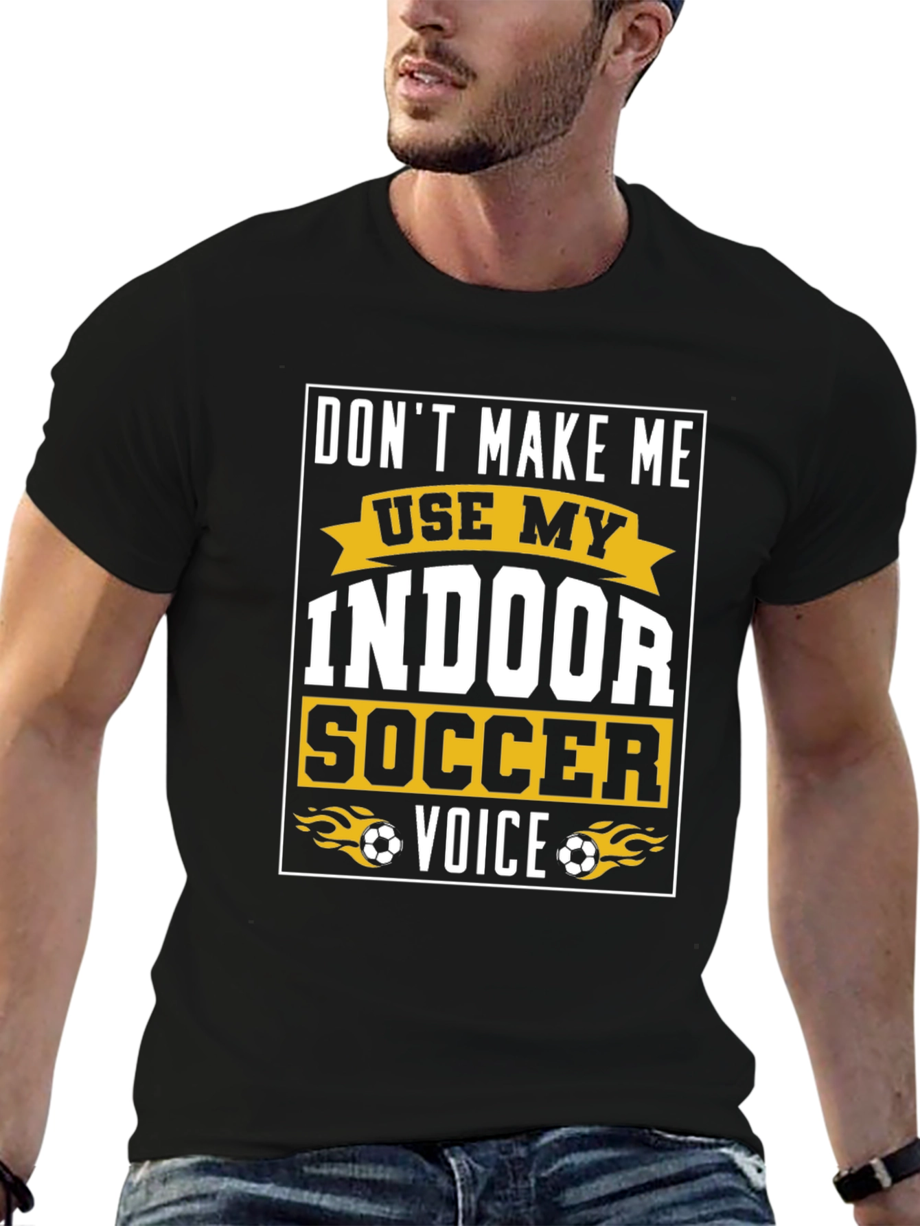 Indoor Soccer Voice Graphic T-Shirt