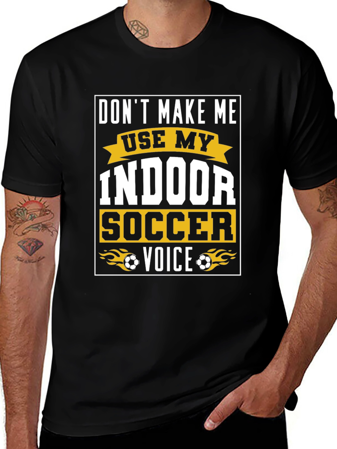 Indoor Soccer Voice Graphic T-Shirt