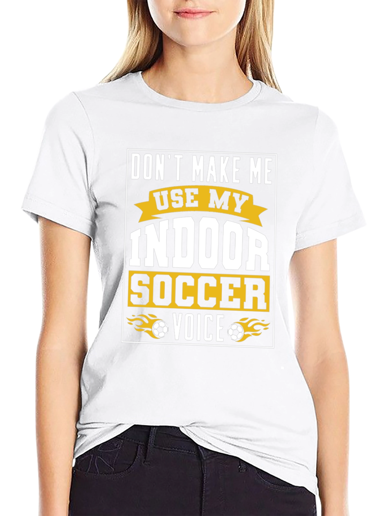 Indoor Soccer Voice Graphic T-Shirt