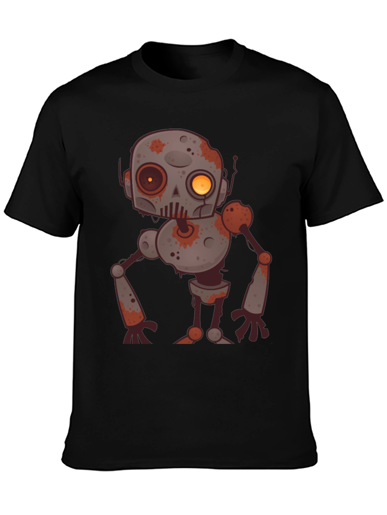 Zombie Robot Graphic Tee - Black