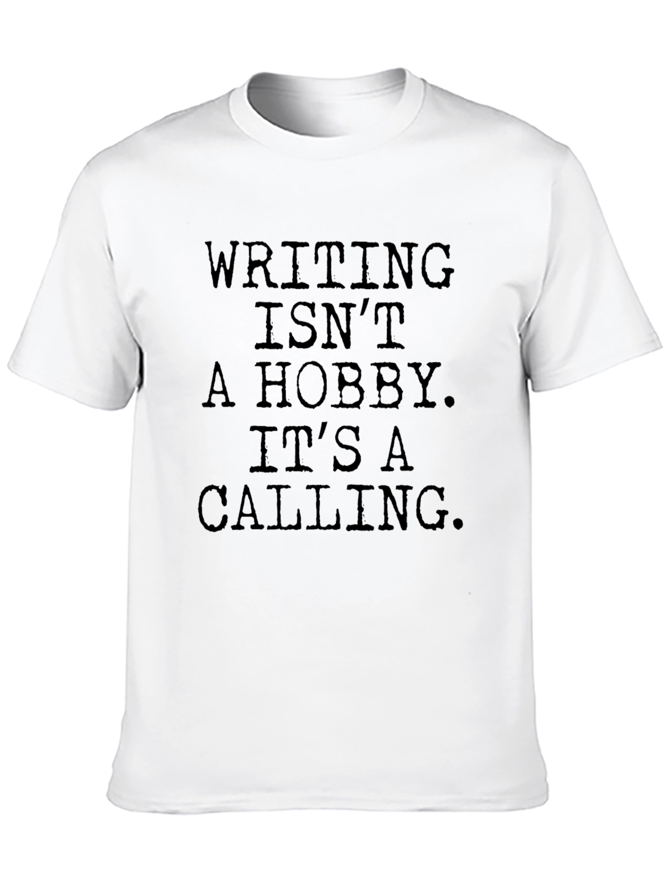 Writers Calling Graphic Tee - Black Cotton T-Shirt