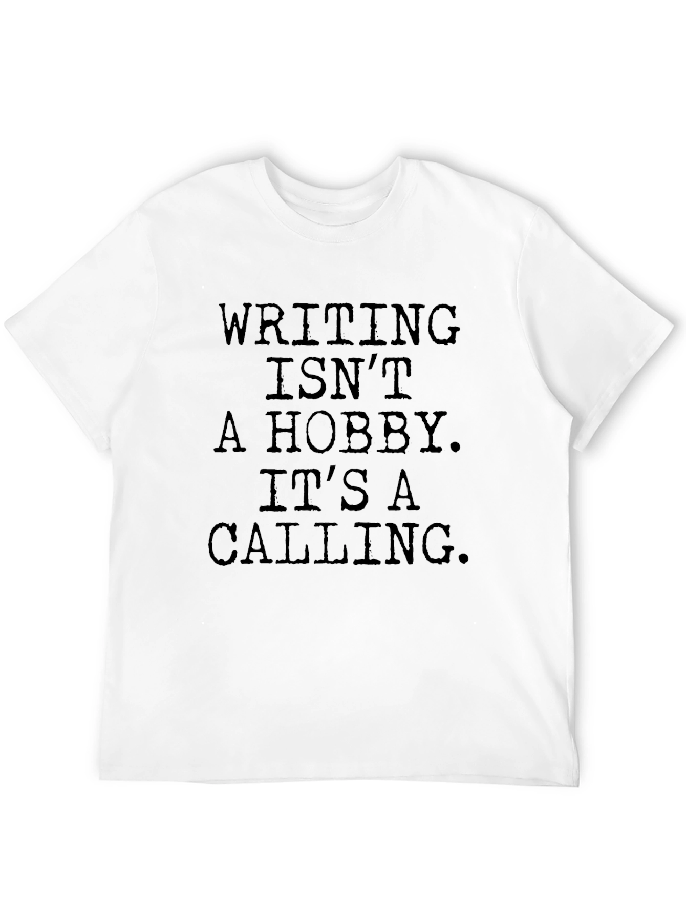 Writers Calling Graphic Tee - Black Cotton T-Shirt