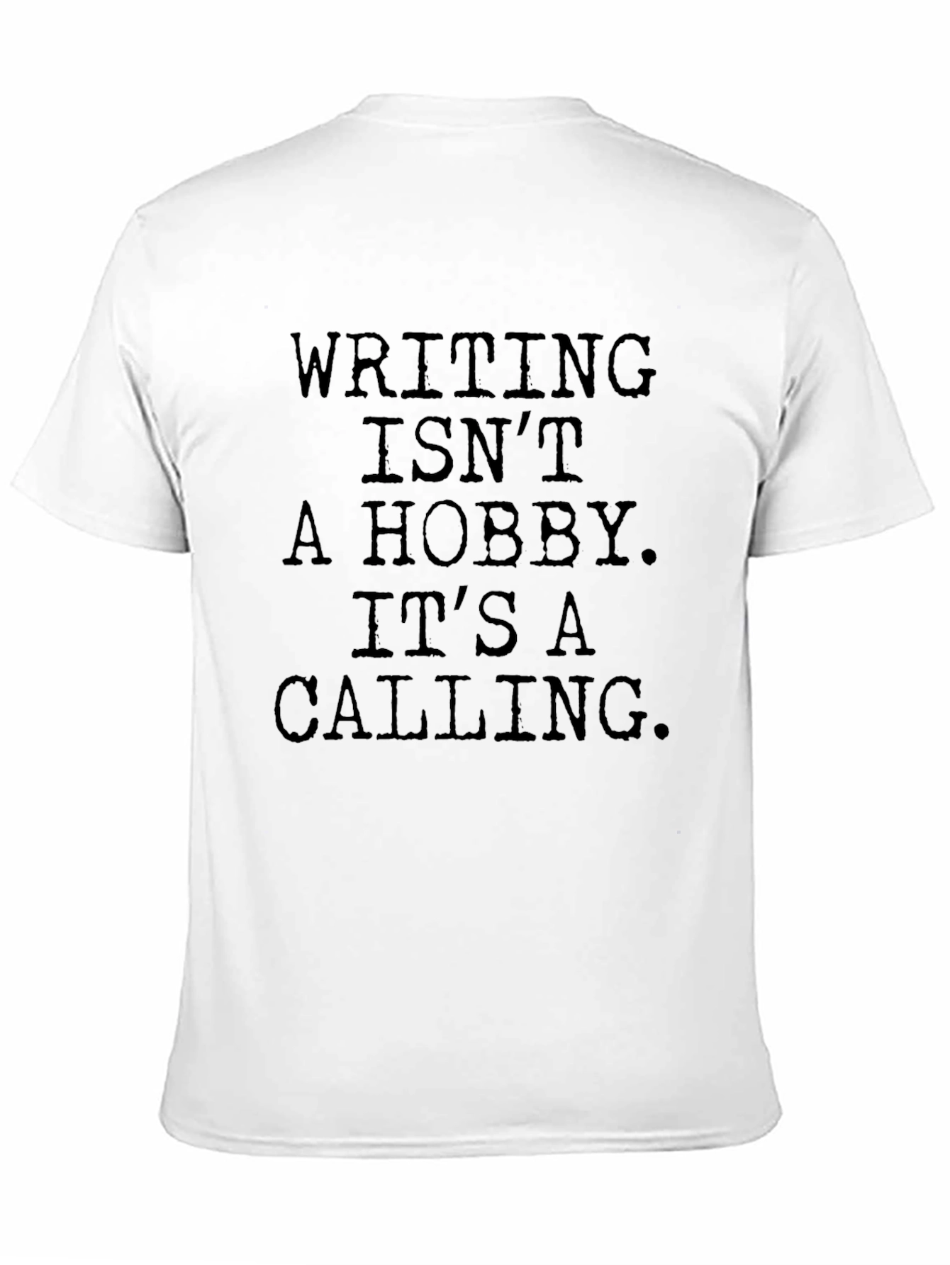 Writers Calling Graphic Tee - Black Cotton T-Shirt