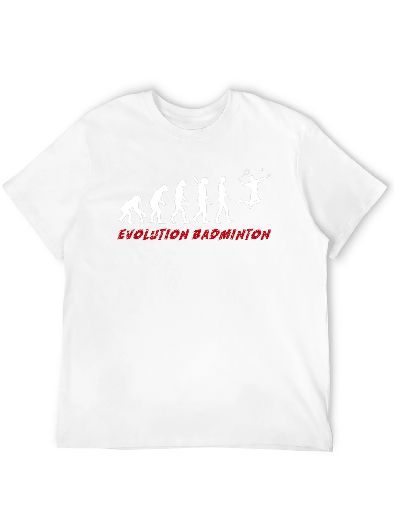 Evolution of Badminton Black T-Shirt