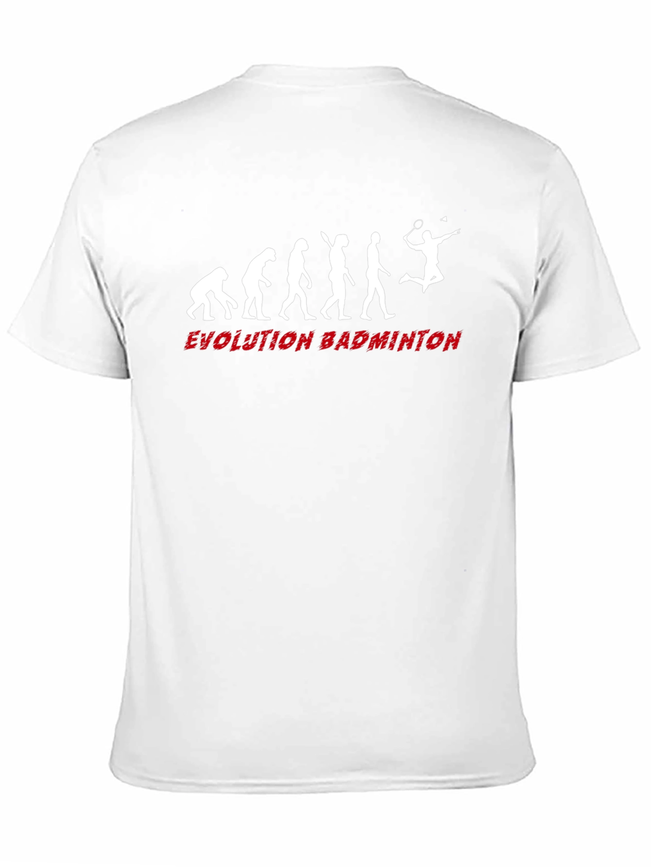 Evolution of Badminton Black T-Shirt