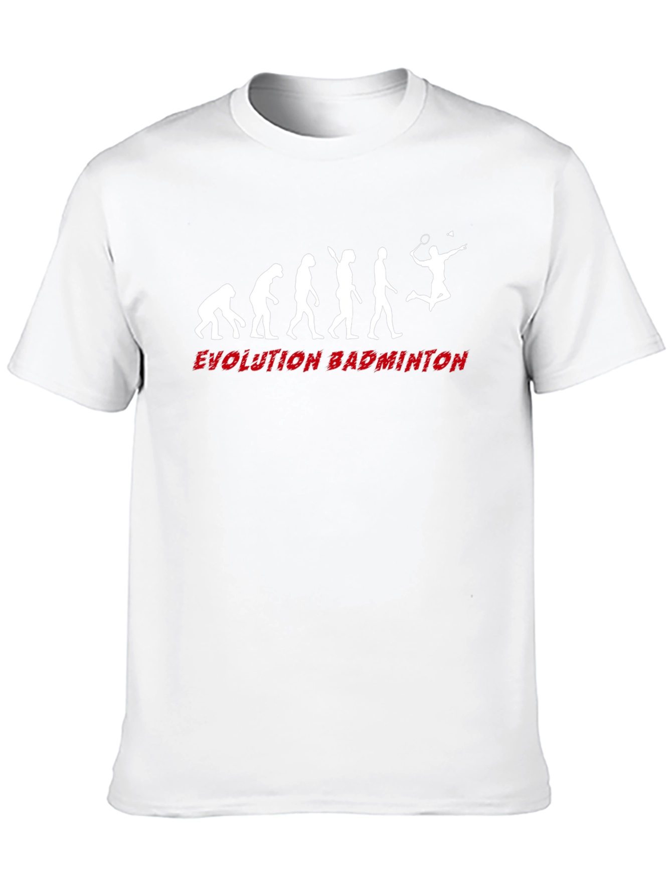 Evolution of Badminton Black T-Shirt