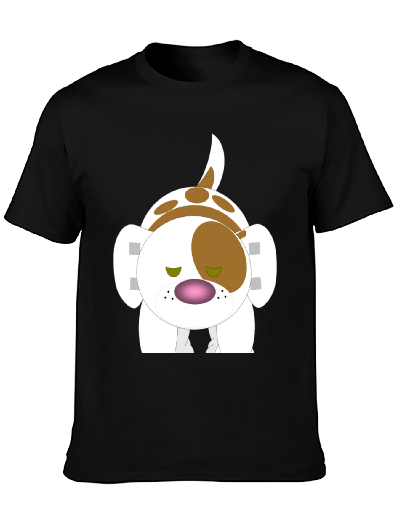 Cartoon Dog Print T-Shirt - Soft Cotton Tee