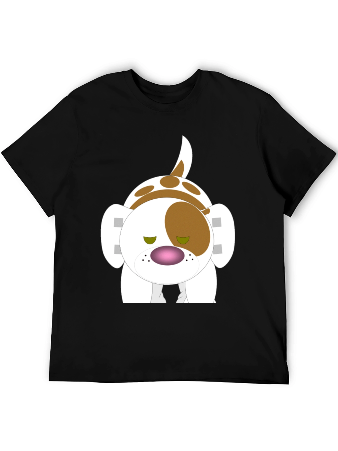 Cartoon Dog Print T-Shirt - Soft Cotton Tee