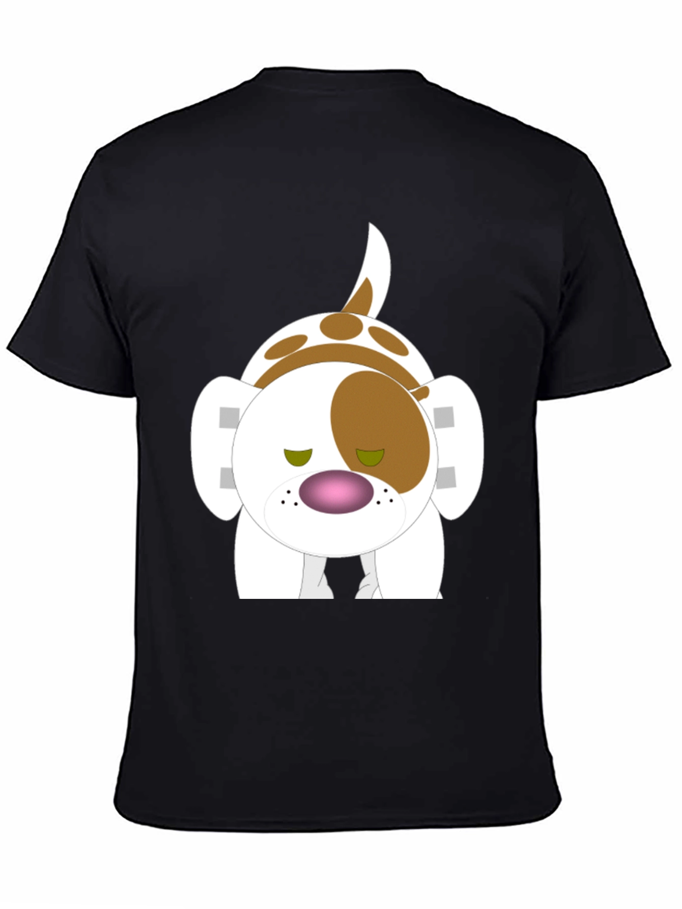 Cartoon Dog Print T-Shirt - Soft Cotton Tee