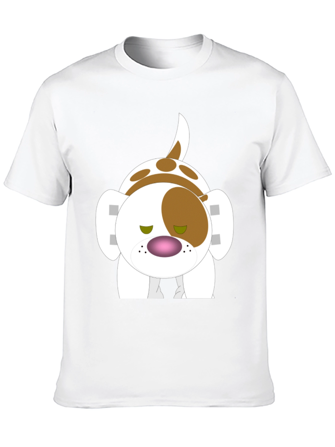 Cartoon Dog Print T-Shirt - Soft Cotton Tee
