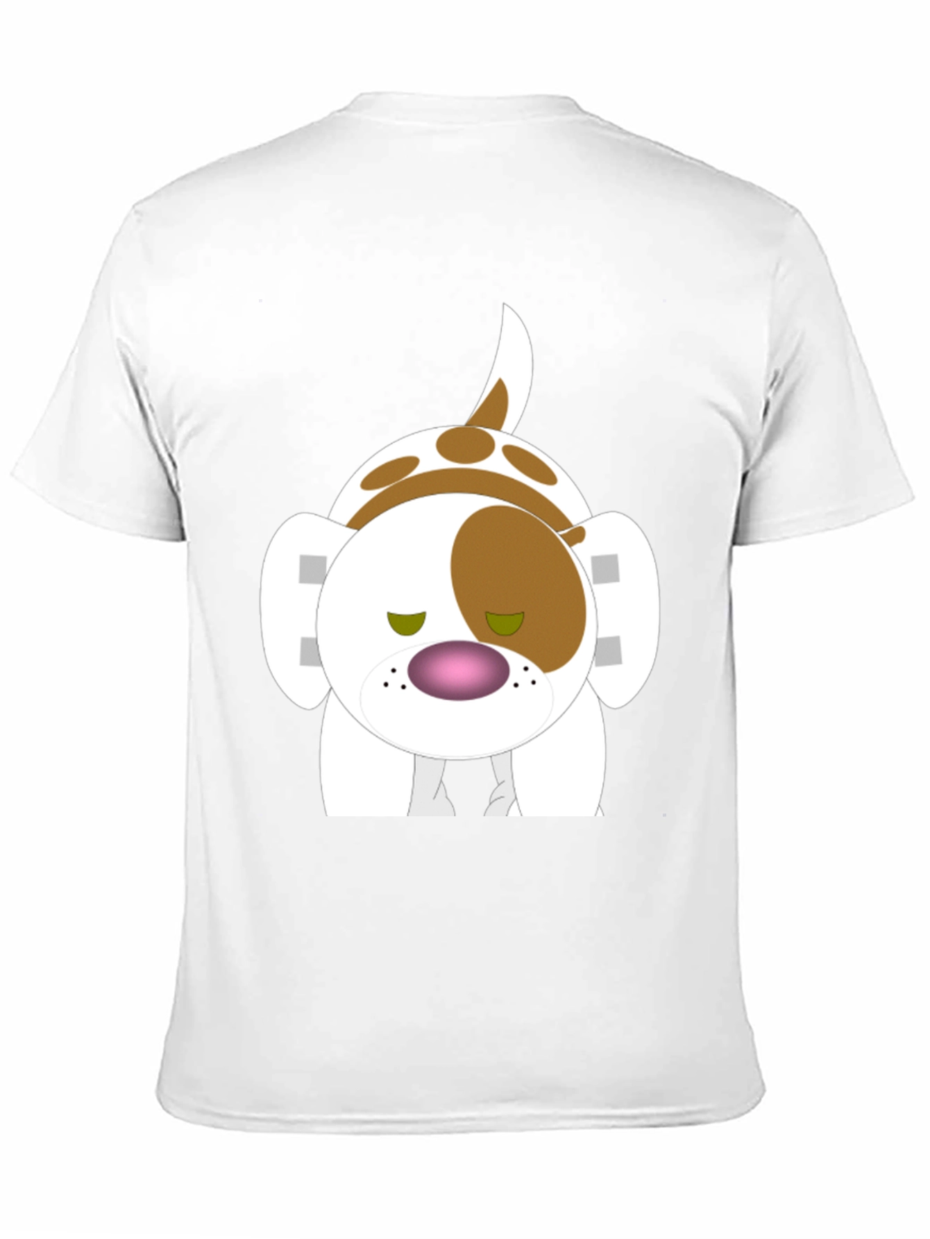 Cartoon Dog Print T-Shirt - Soft Cotton Tee