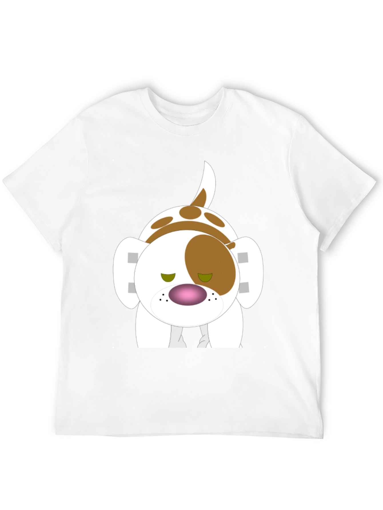 Cartoon Dog Print T-Shirt - Soft Cotton Tee