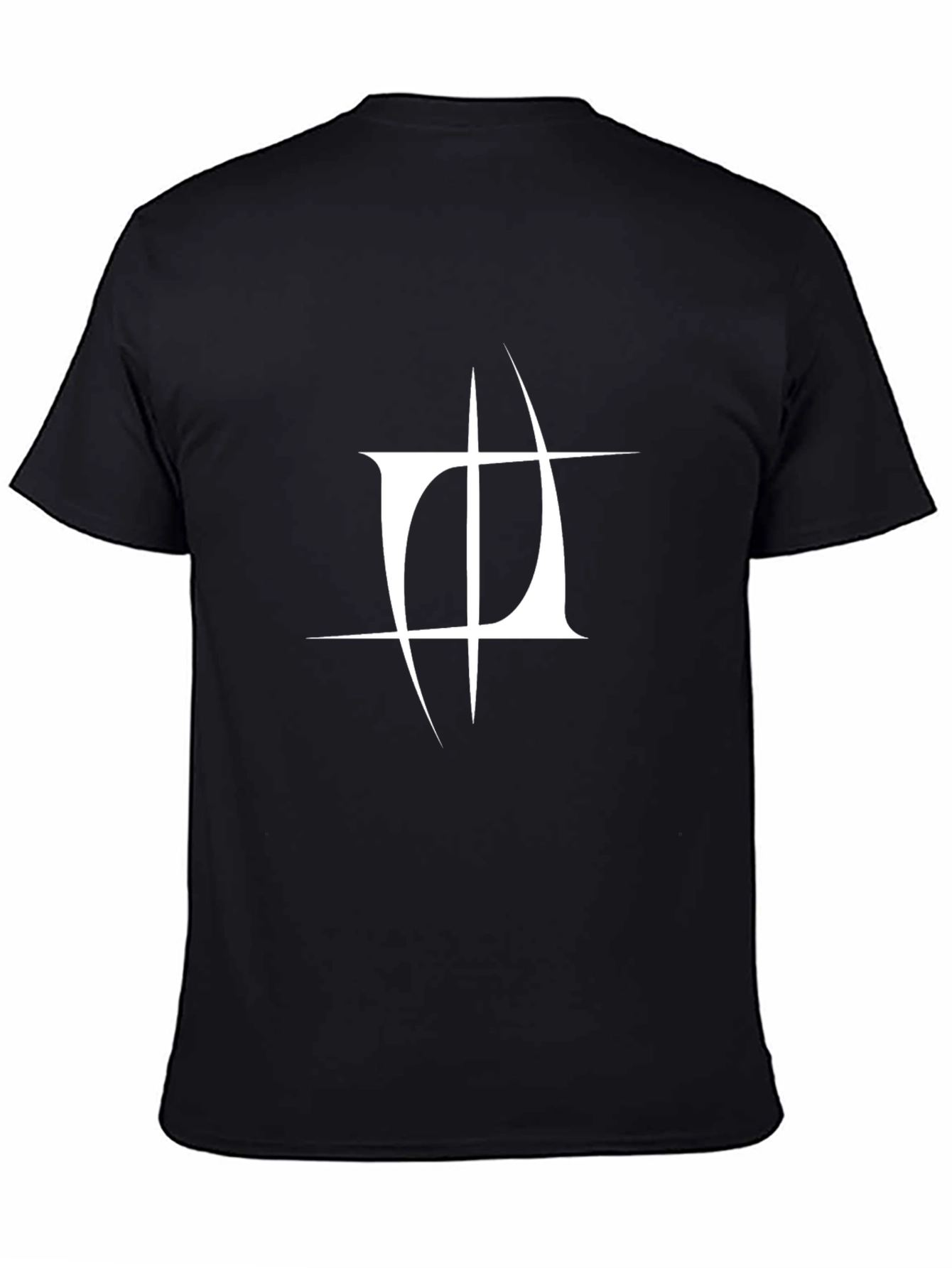 Modern Graphic Black T-Shirt - Abstract Design