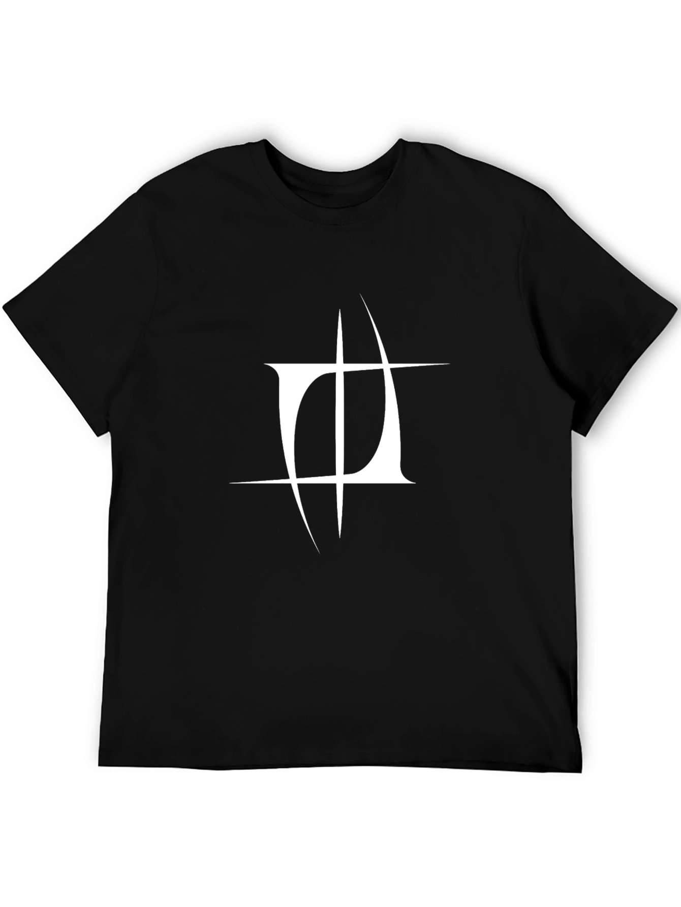 Modern Graphic Black T-Shirt - Abstract Design