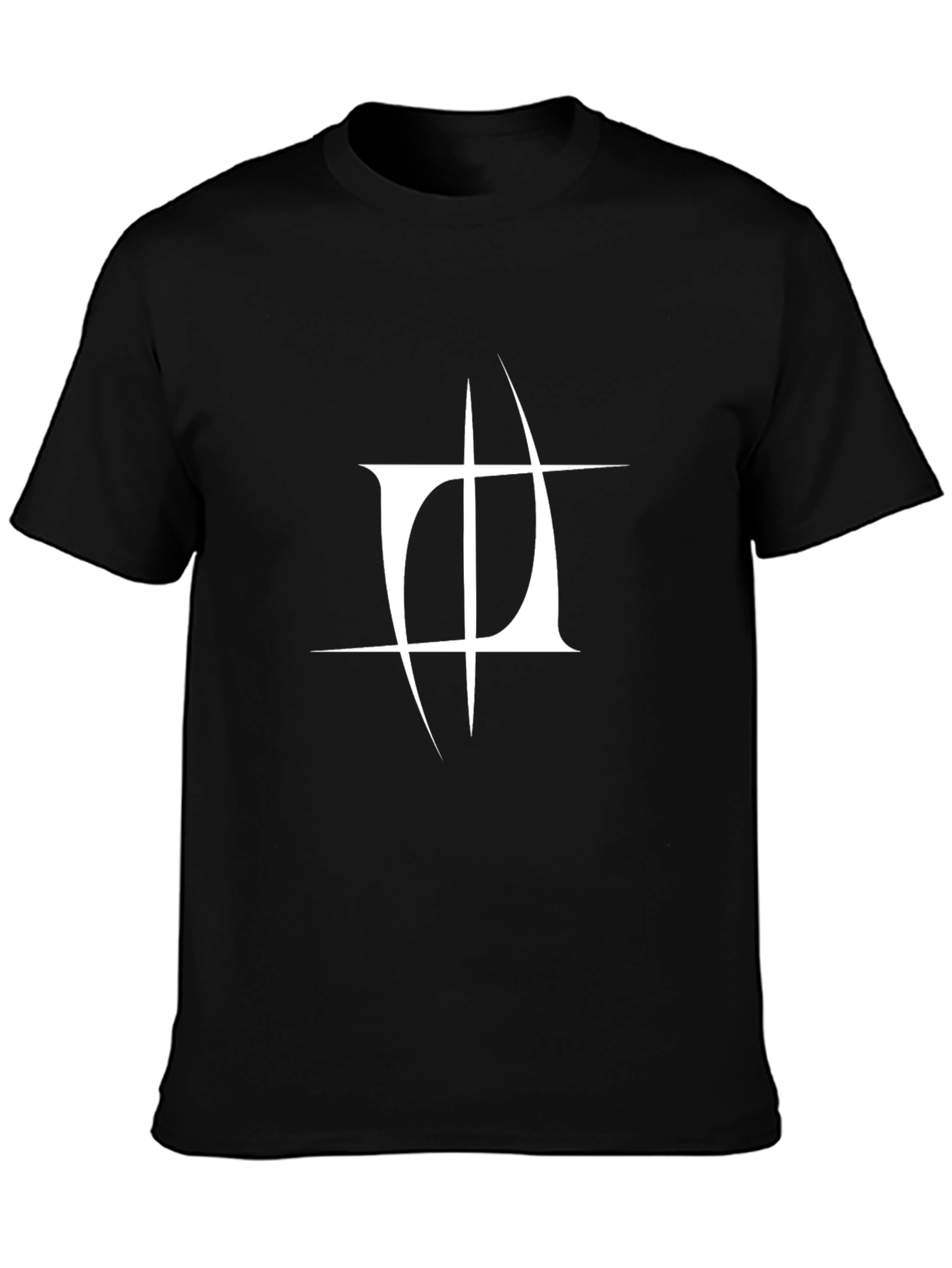 Modern Graphic Black T-Shirt - Abstract Design