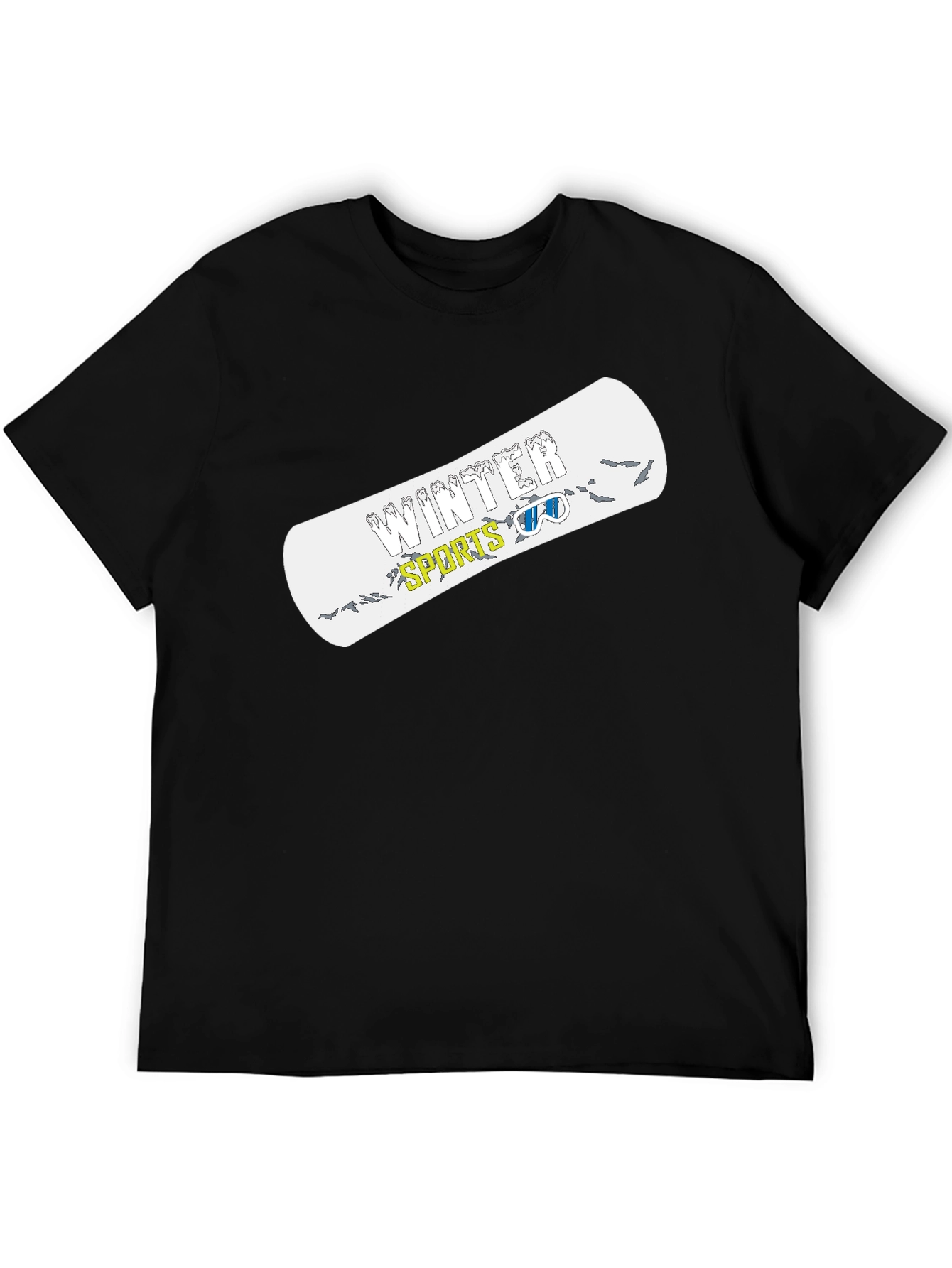 Winter Sports Graphic Tee - Black