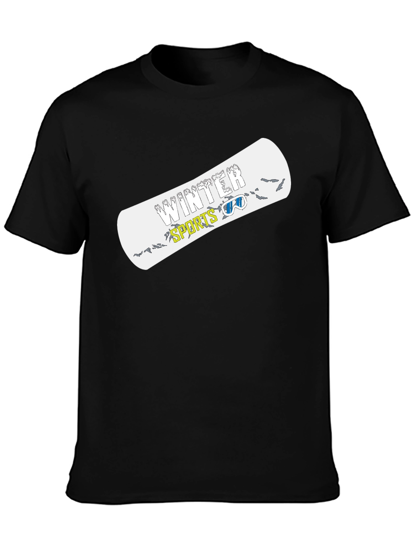 Winter Sports Graphic Tee - Black