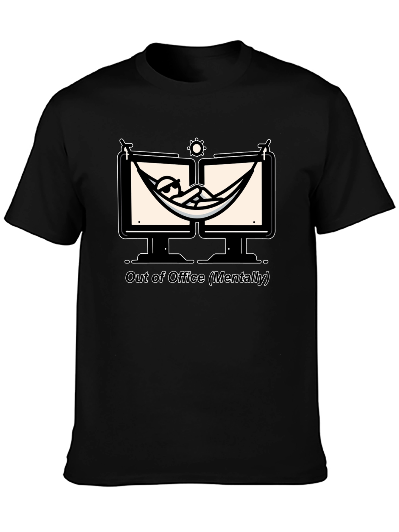 Out of Office T-Shirt: Relax Mentally Graphic Tee