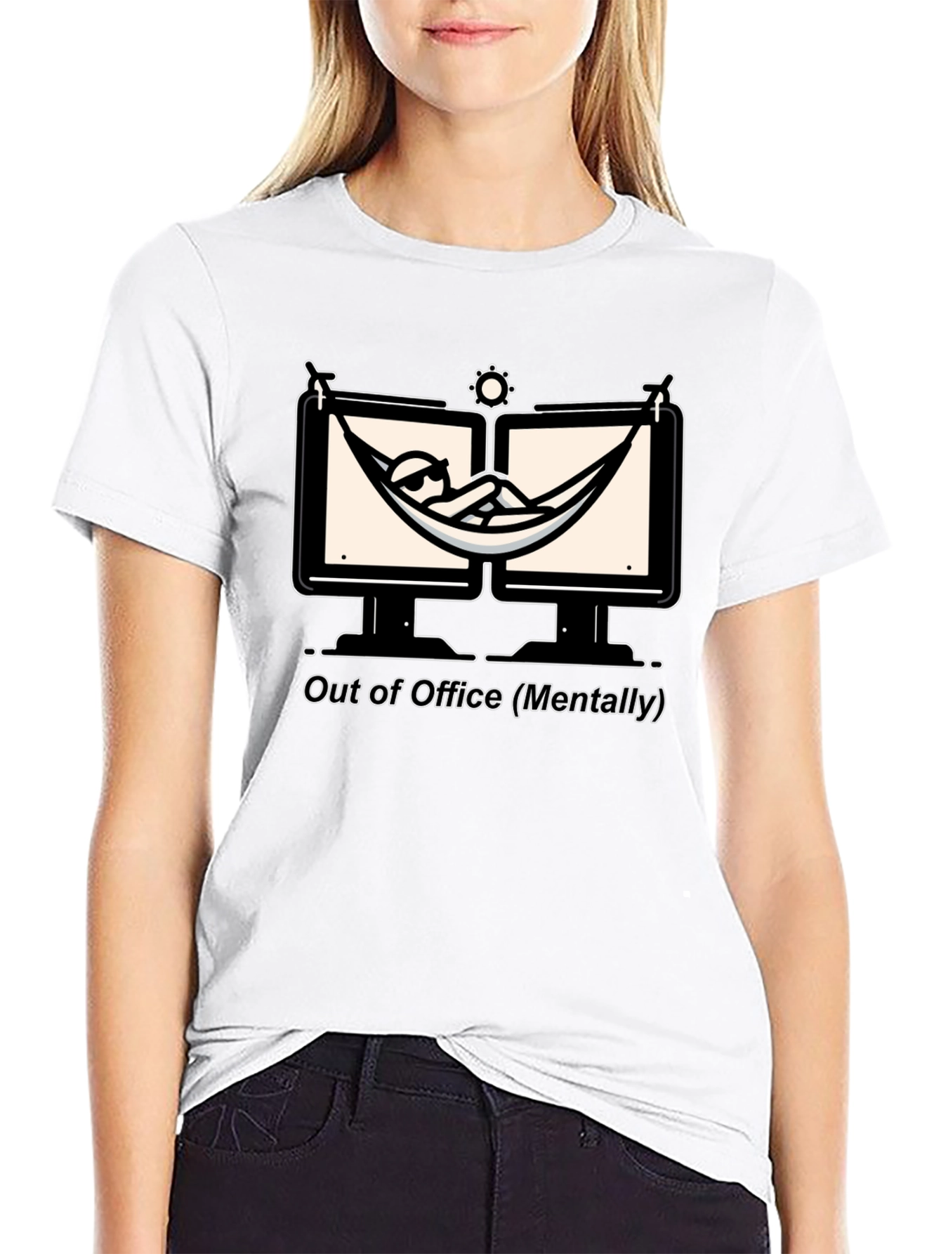 Out of Office T-Shirt: Relax Mentally Graphic Tee