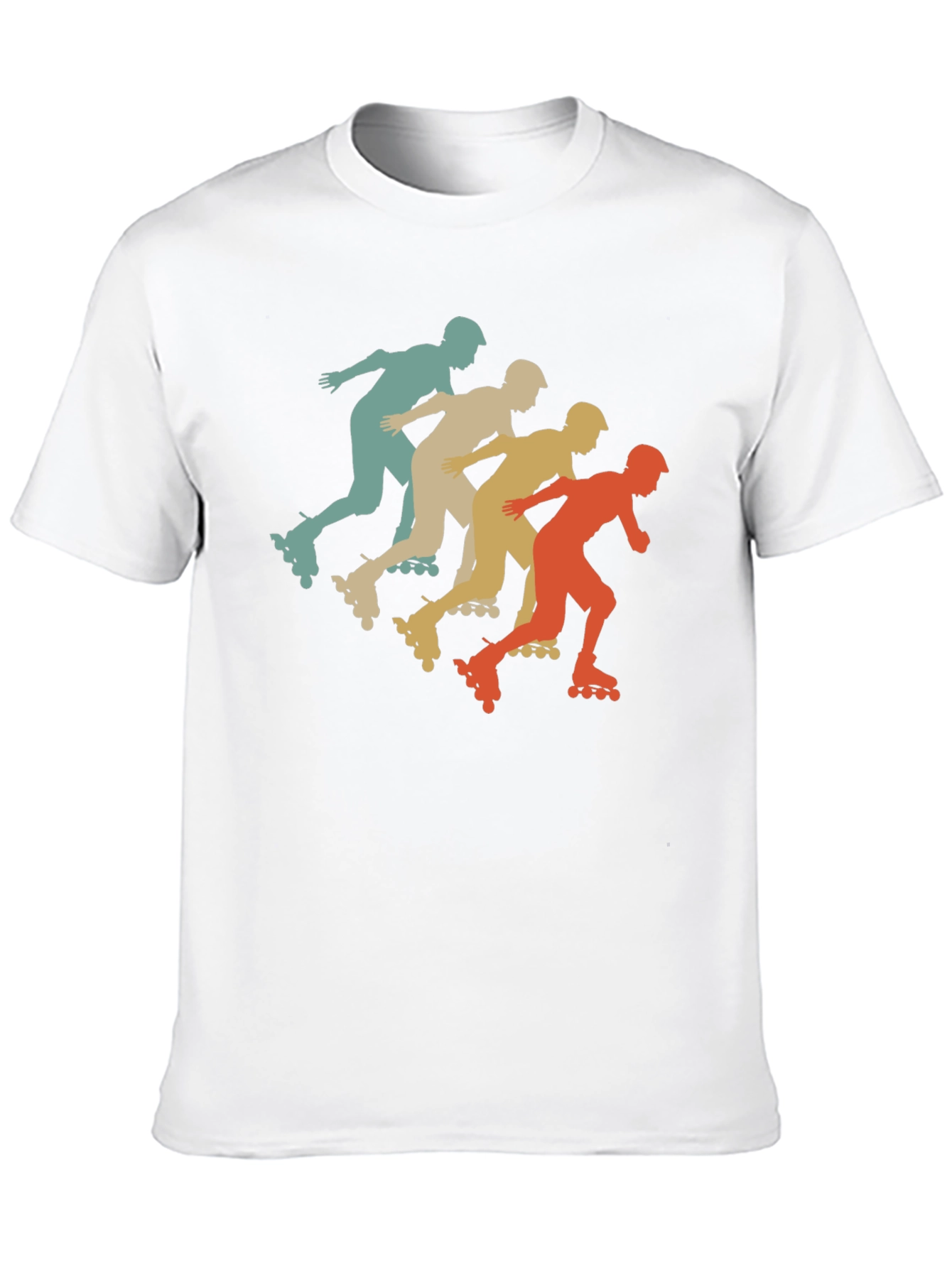 Retro Roller Skating T-Shirt Black
