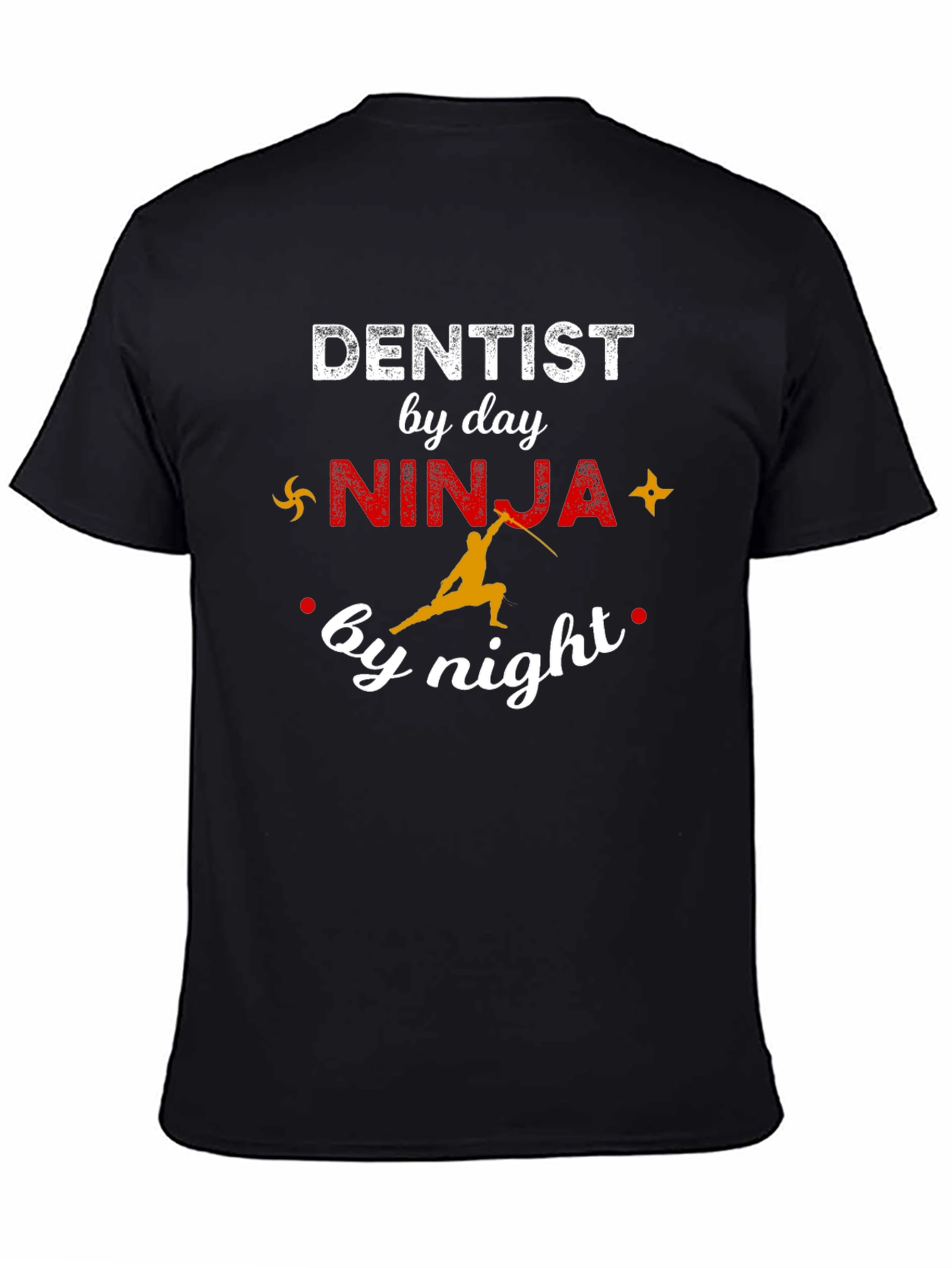 Dentist Ninja Graphic T-Shirt - Novelty Tee