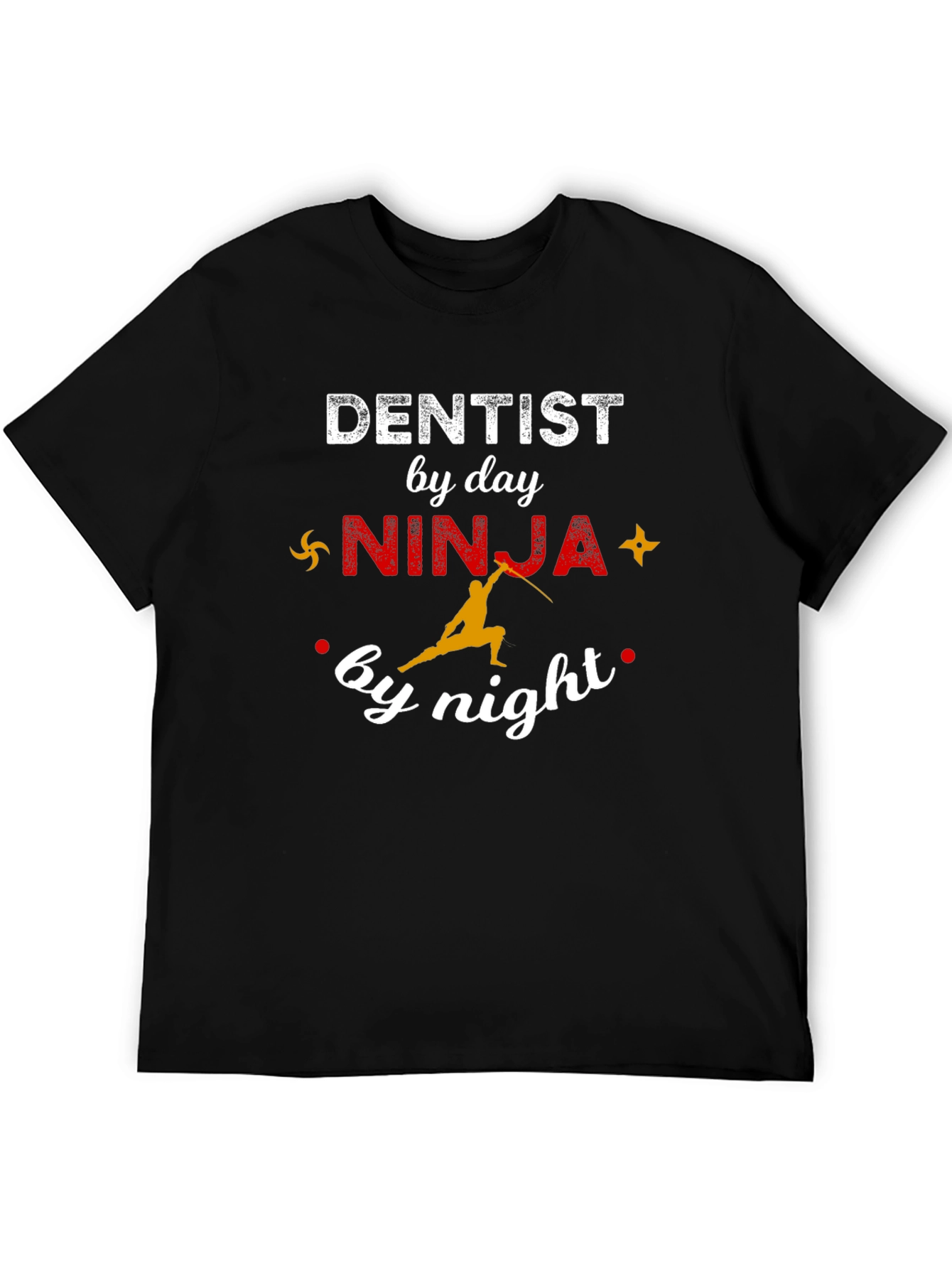Dentist Ninja Graphic T-Shirt - Novelty Tee